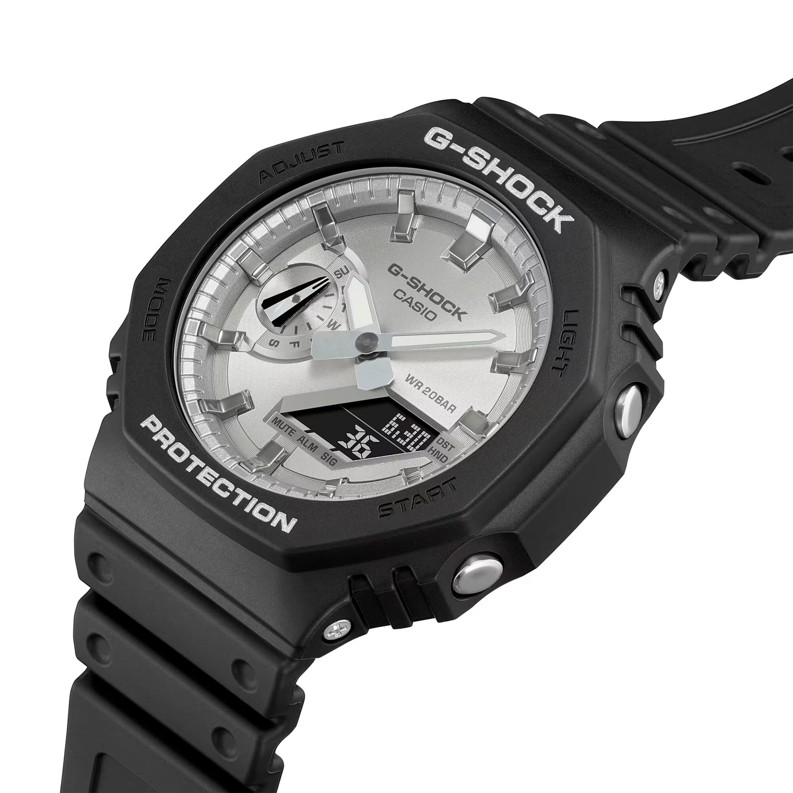 Reloj G-SHOCK GA-2100SB-1A Carbono/Resina Hombre Negro