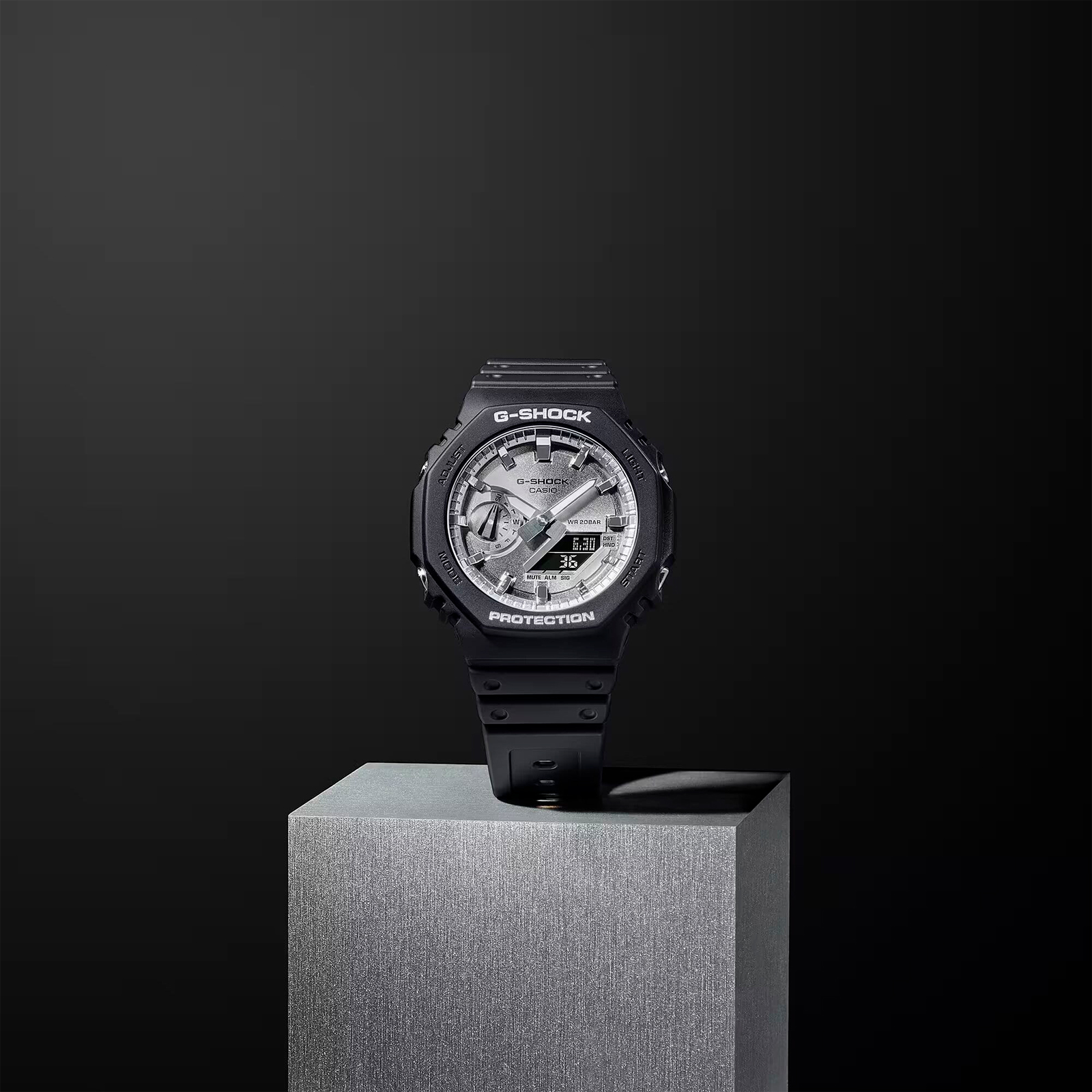 Reloj G-SHOCK GA-2100SB-1A Carbono/Resina Hombre Negro