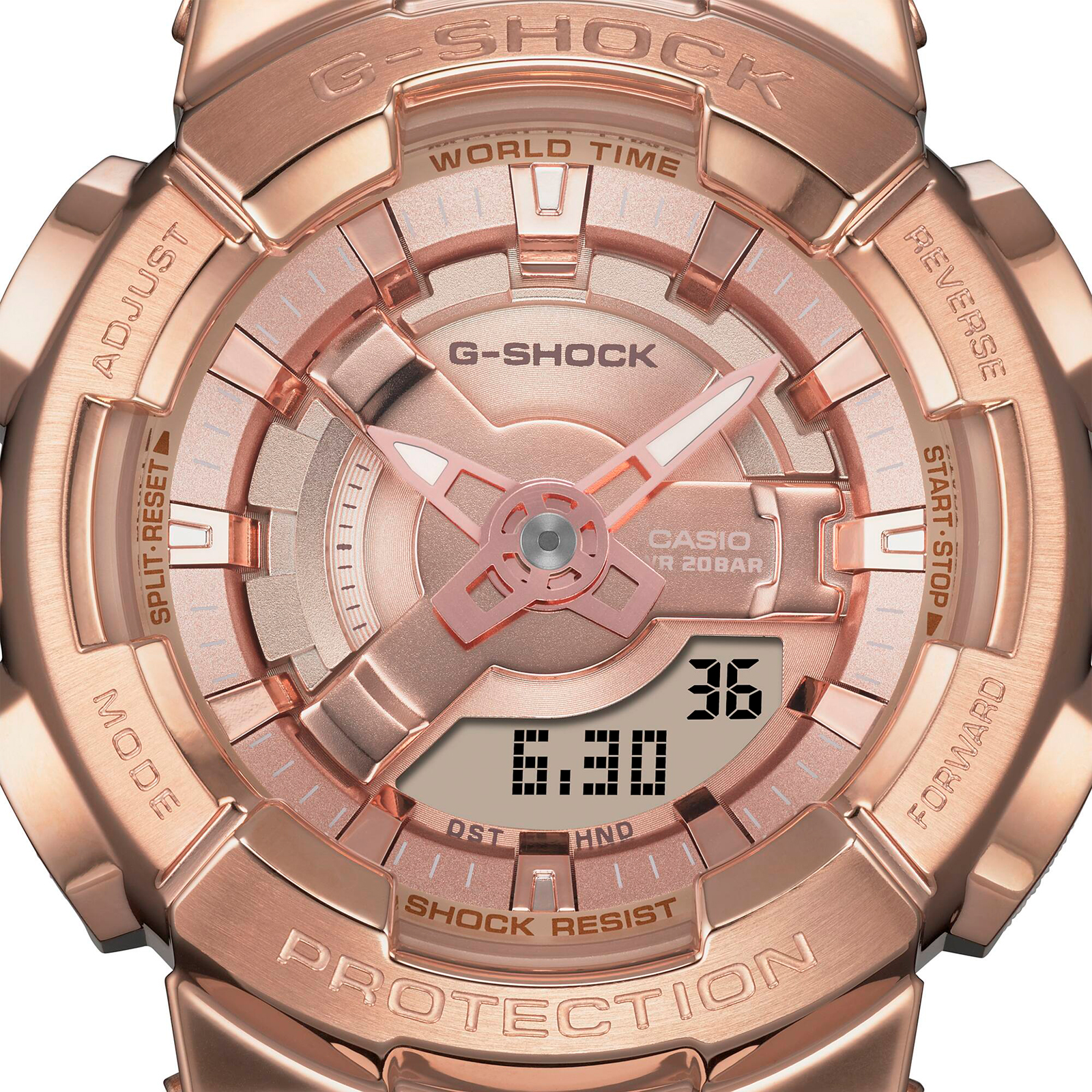Reloj G-SHOCK GM-S110PG-4A Resina/Acero Mujer Oro Rosa