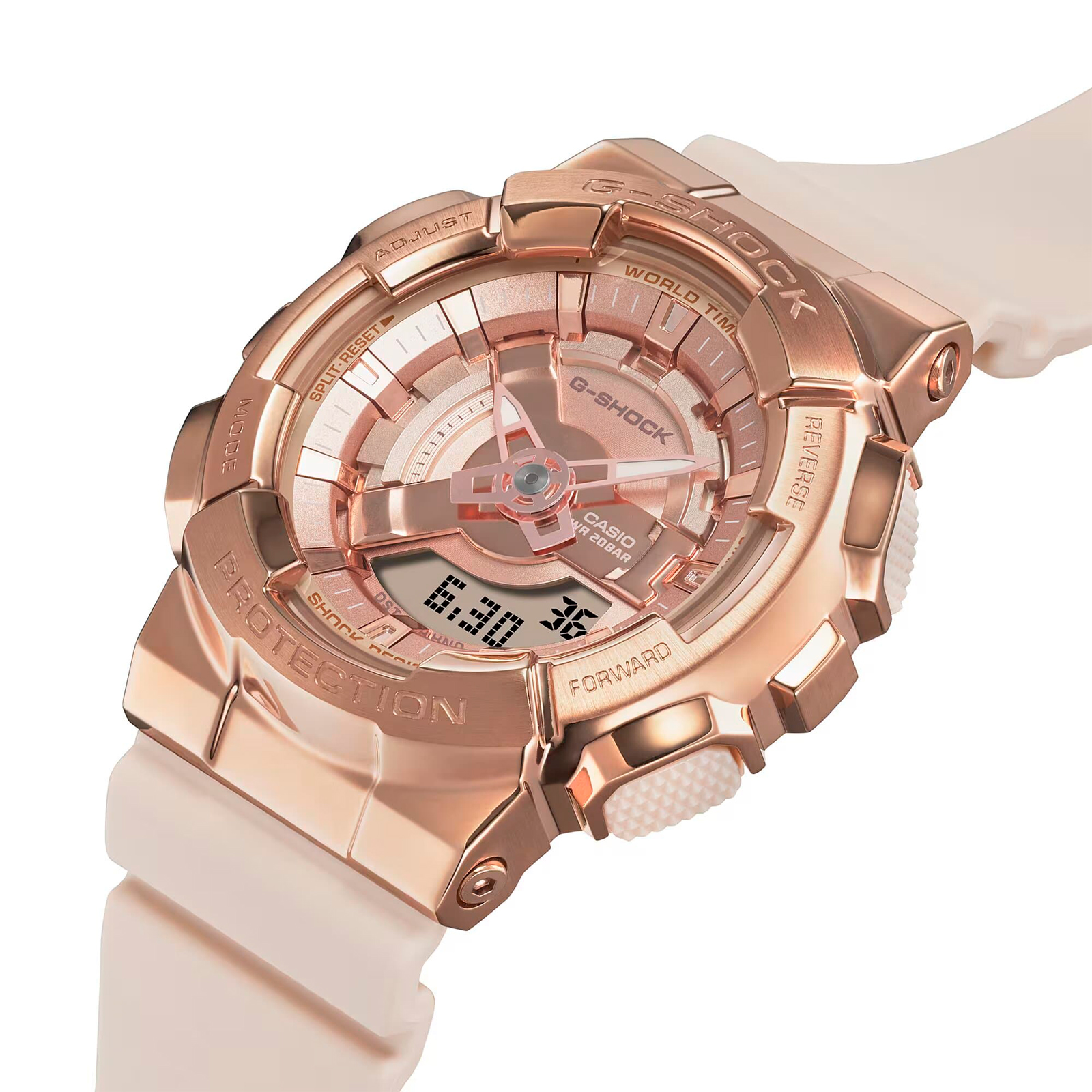 Reloj G-SHOCK GM-S110PG-4A Resina/Acero Mujer Oro Rosa