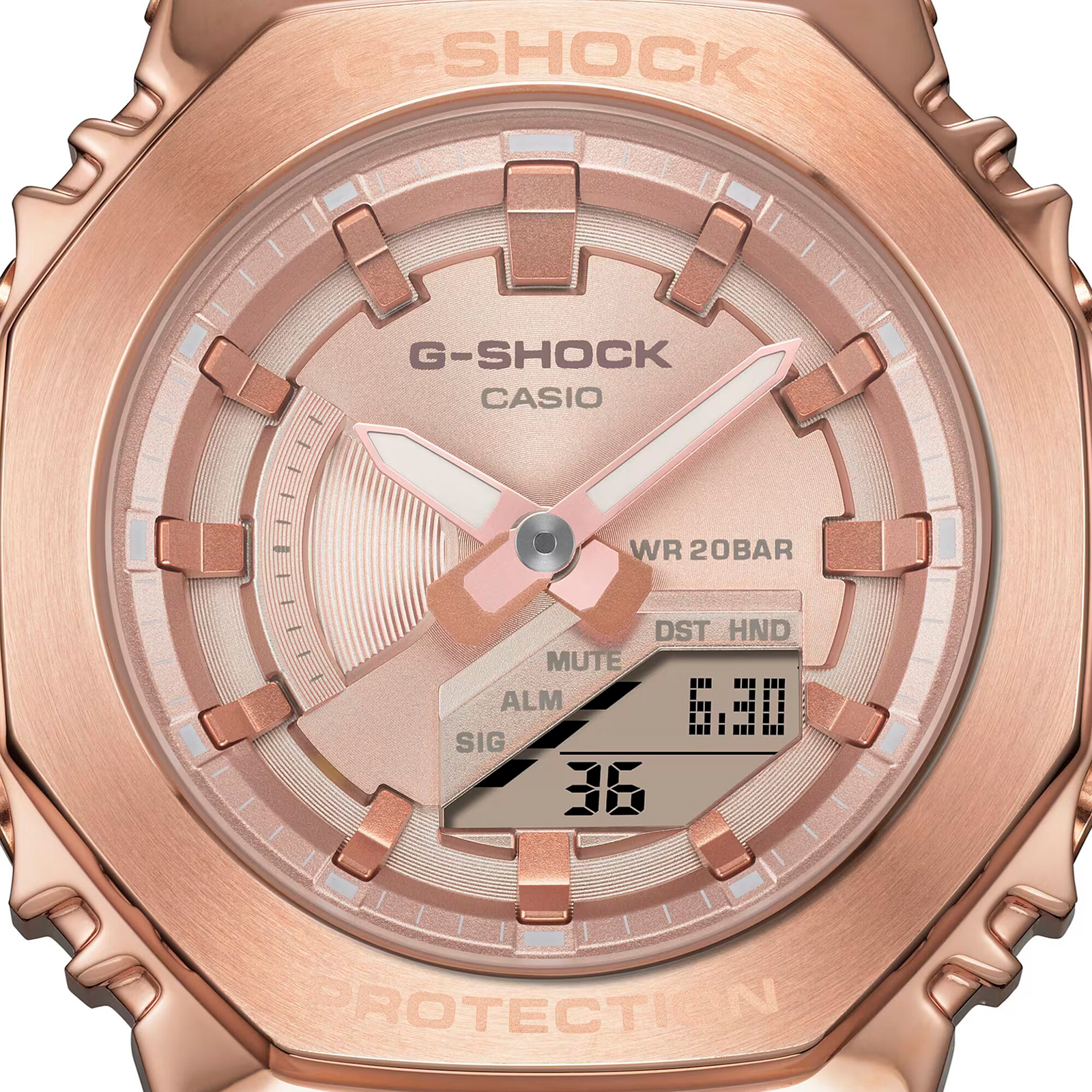 Reloj G-SHOCK GM-S2100PG-4A Resina/Acero Mujer Oro Rosa