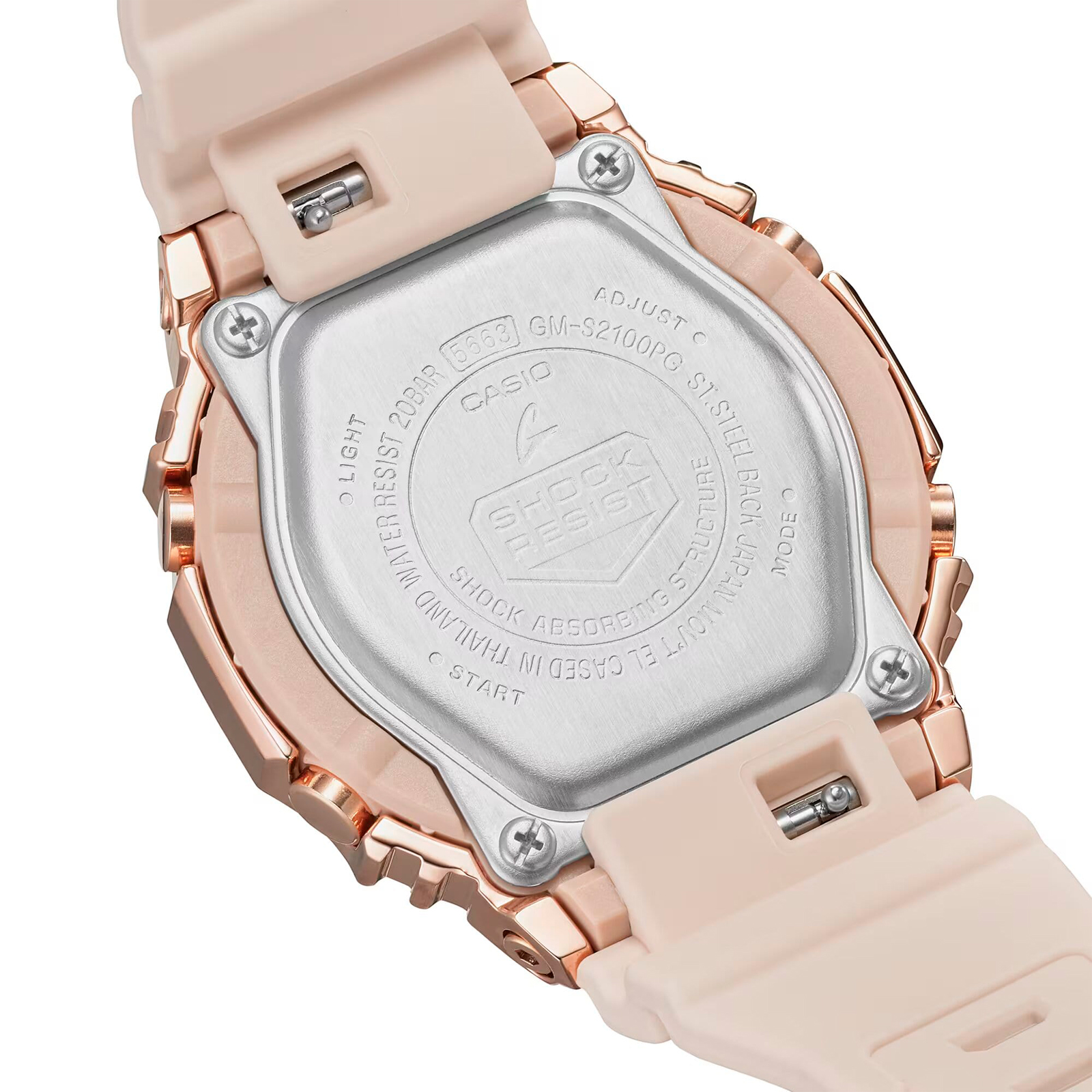 Reloj G-SHOCK GM-S2100PG-4A Resina/Acero Mujer Oro Rosa