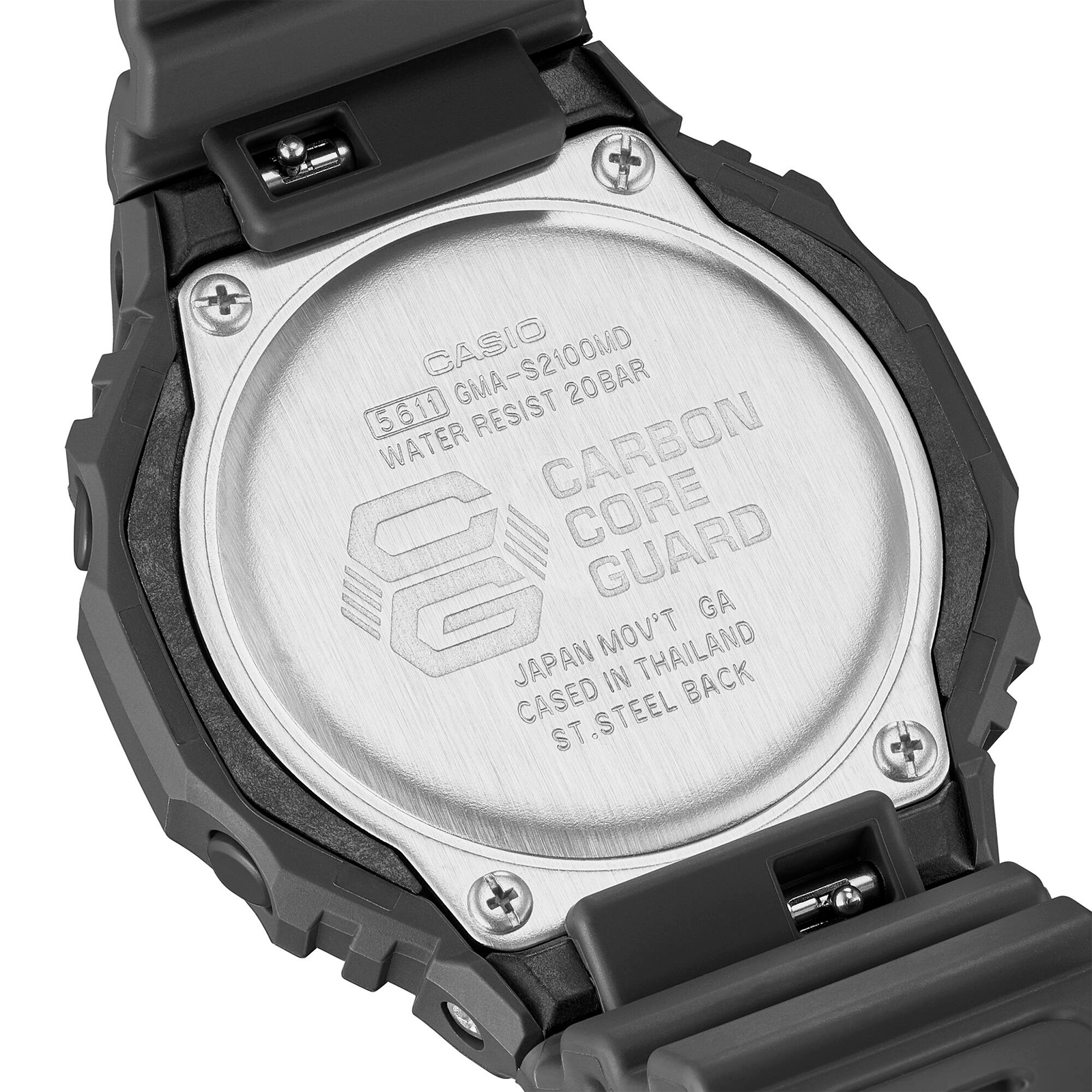 Reloj G-SHOCK GMA-S2100MD-1A Carbono/Resina Mujer Negro