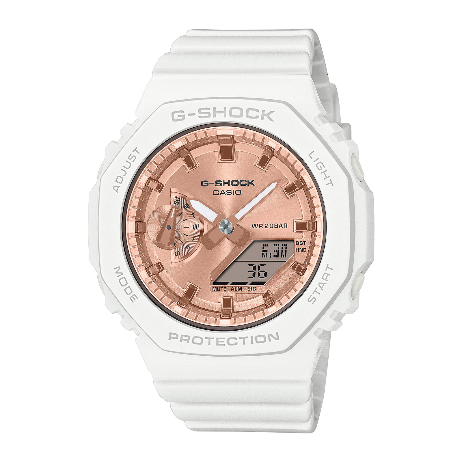 Reloj G-SHOCK GMA-S2100MD-7A Carbono/Resina Mujer Blanco