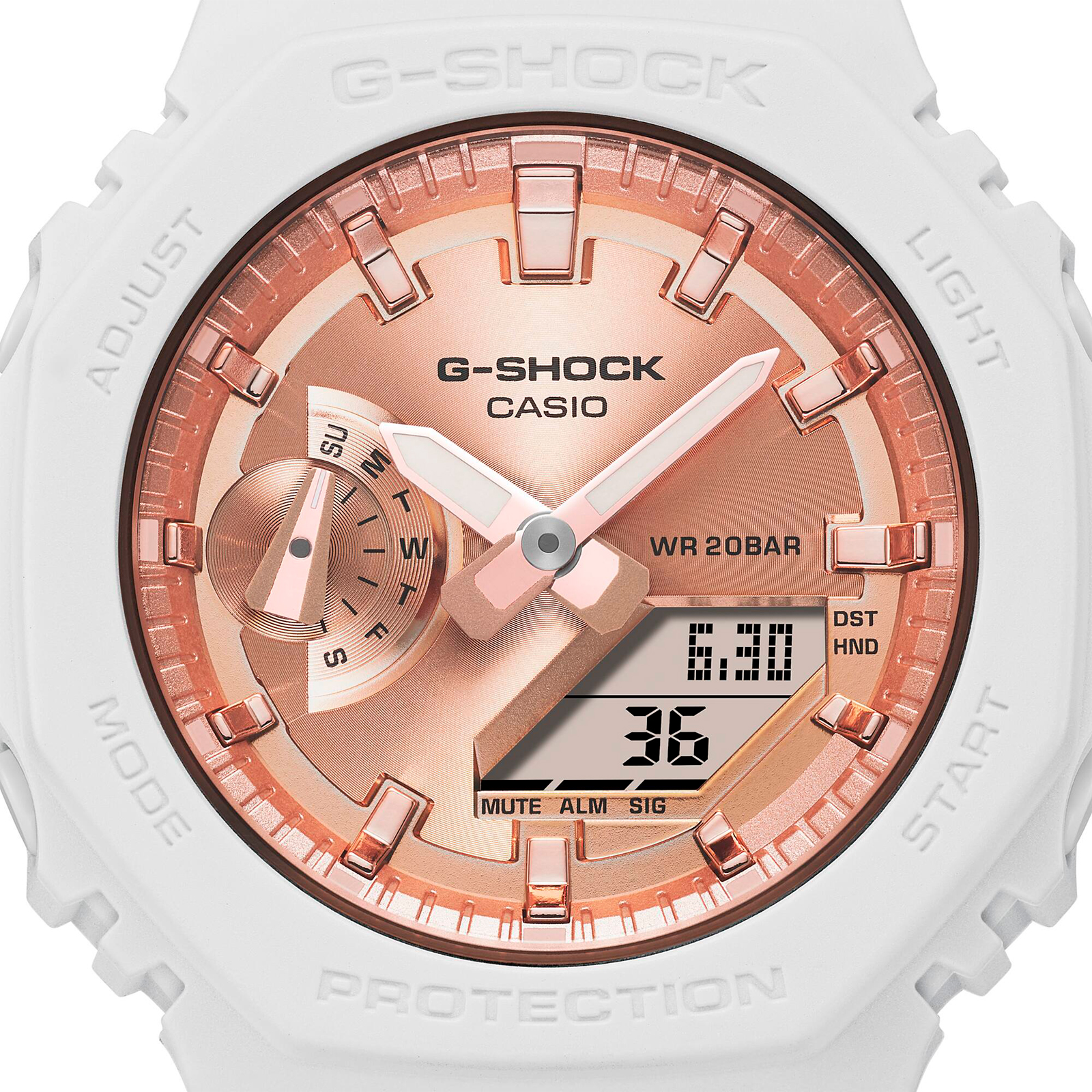 Reloj G-SHOCK GMA-S2100MD-7A Carbono/Resina Mujer Blanco