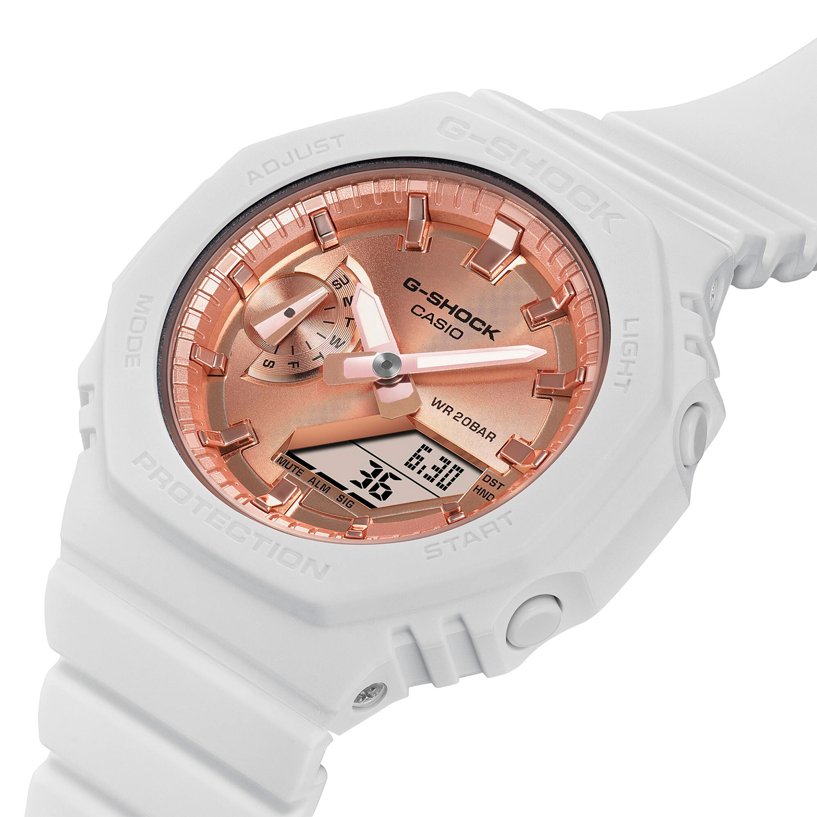 Reloj G-SHOCK GMA-S2100MD-7A Carbono/Resina Mujer Blanco