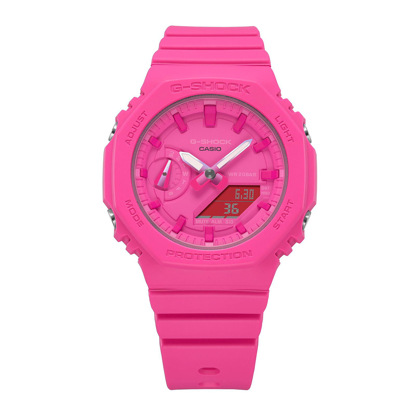 Reloj G-SHOCK GMA-S2100P-4A Carbono/Resina Mujer Rosado