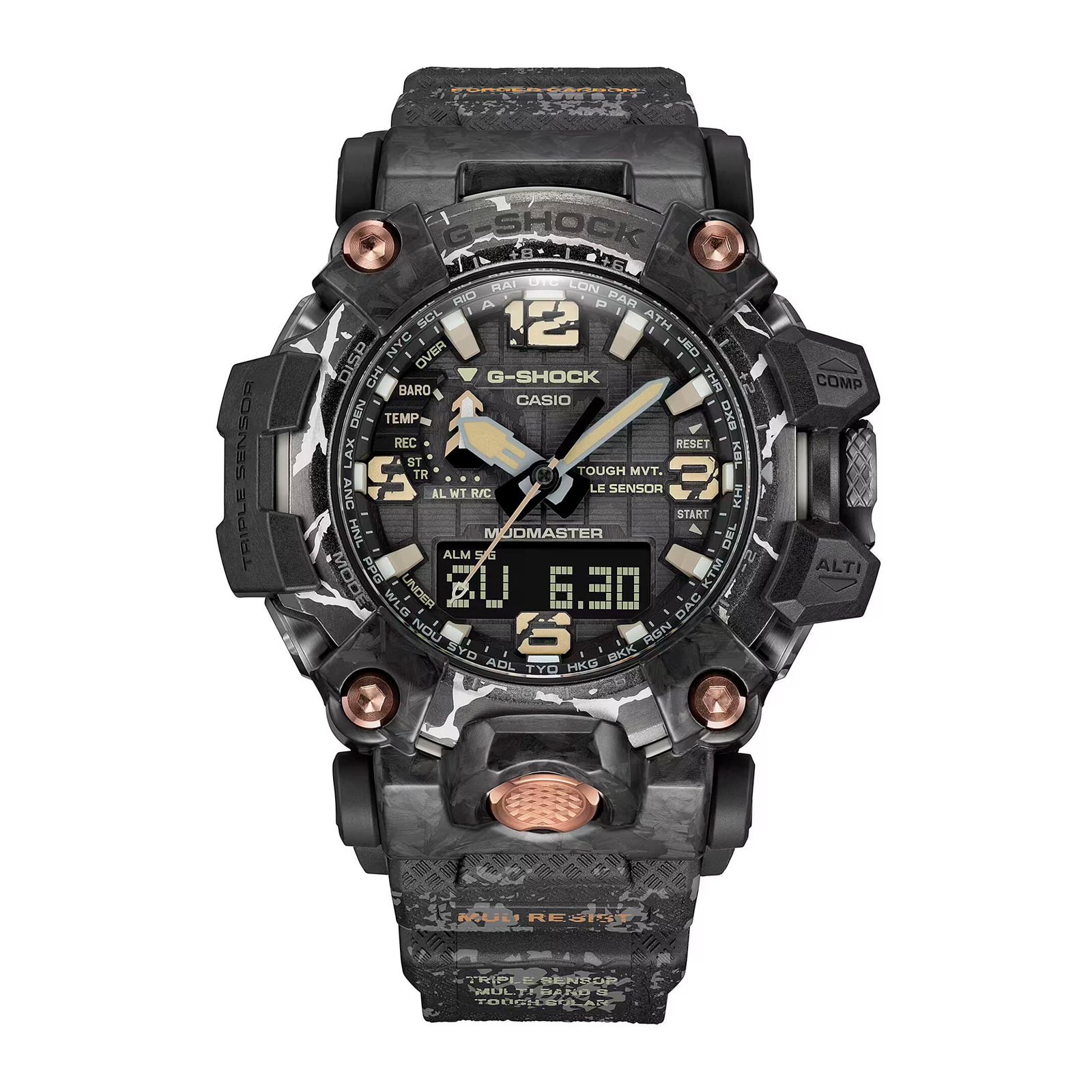 Reloj G-SHOCK GWG-2000CR-1A Resina/Acero Hombre Negro