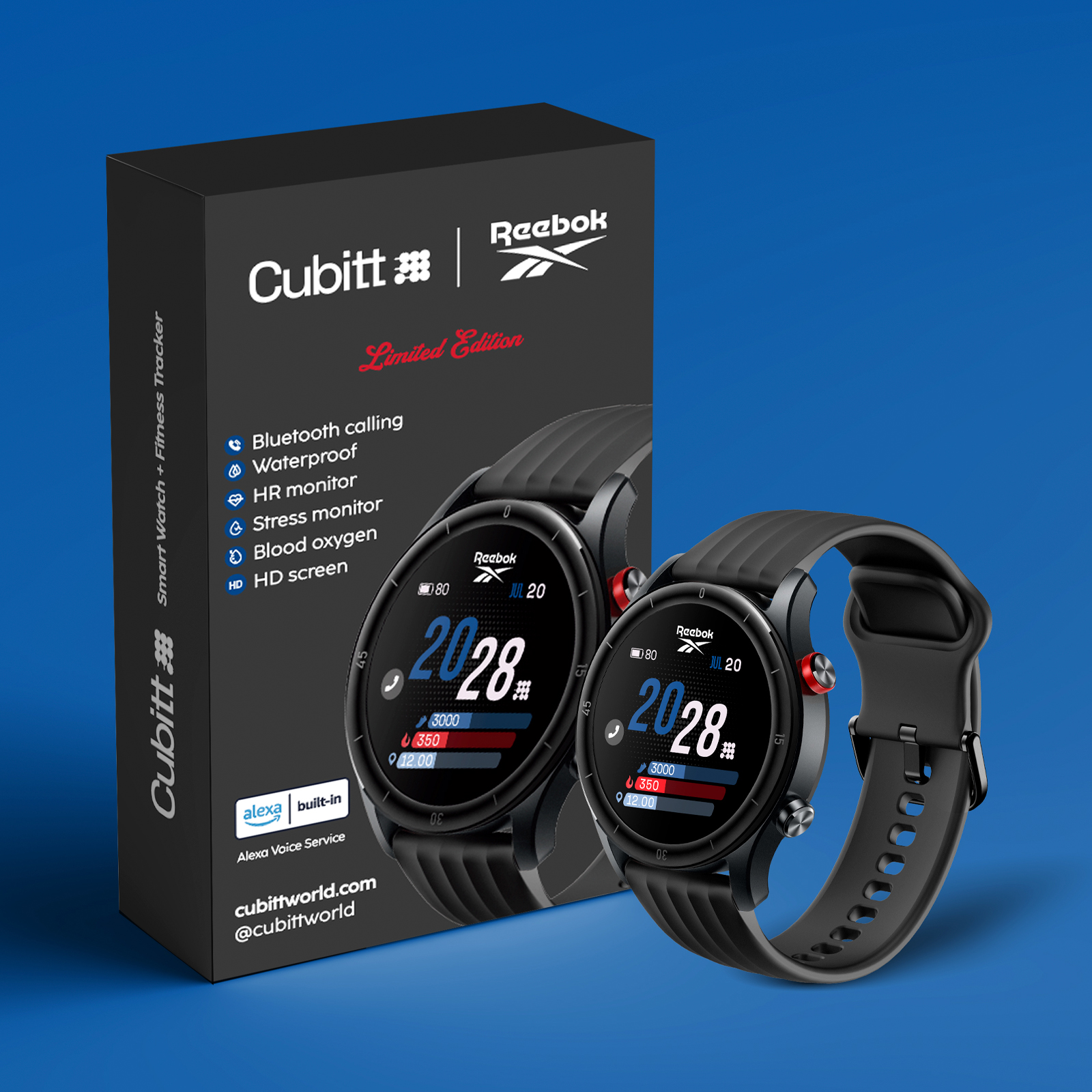 Smartwatch CUBITT Reebok Negro