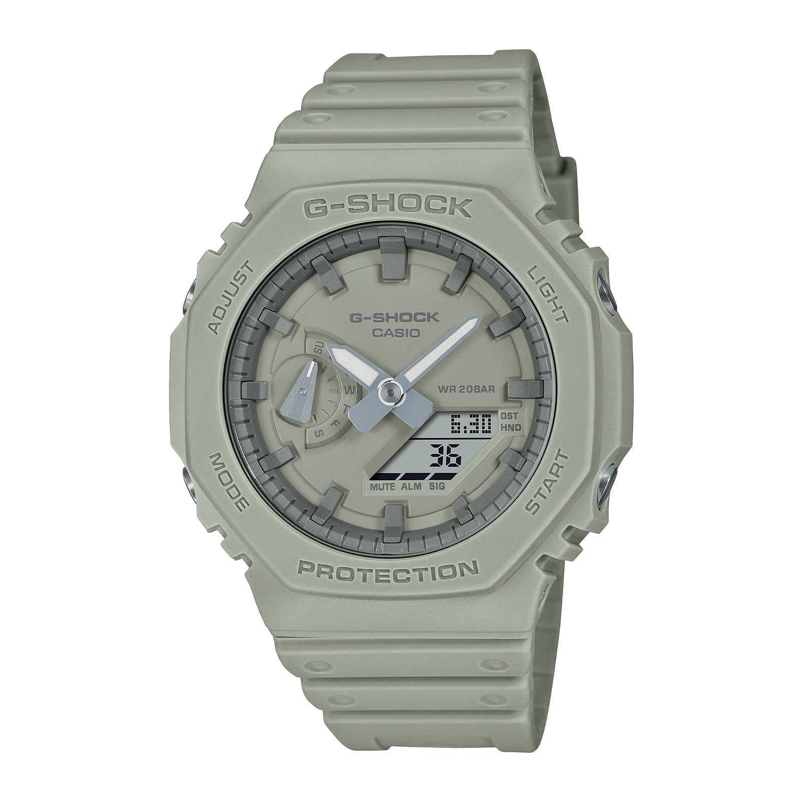Reloj G-SHOCK GA-2100NC-3A Carbono/Resina Hombre Verde