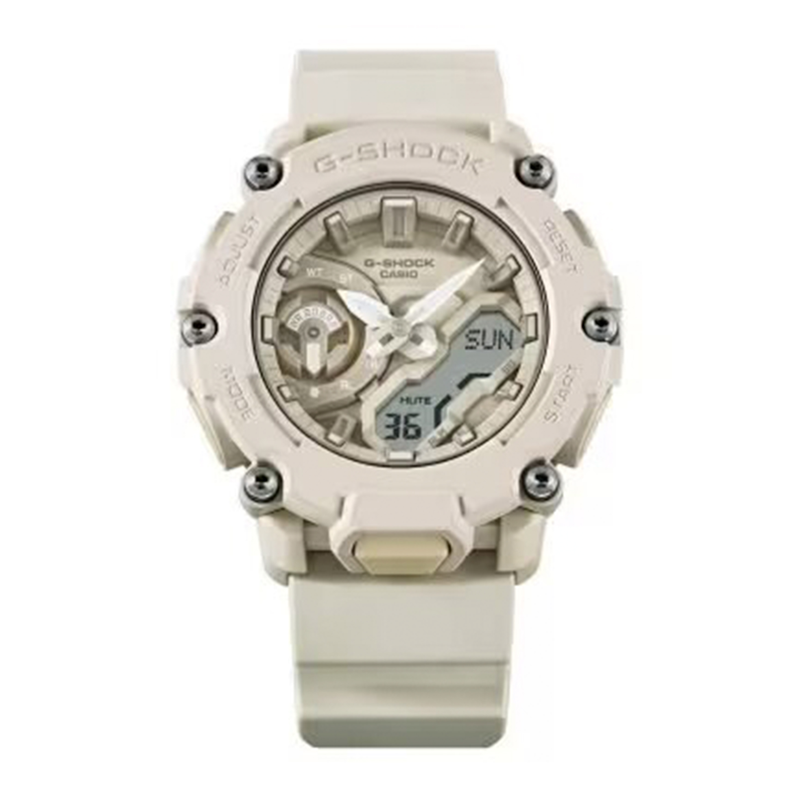 Reloj G-SHOCK GA-2200NC-7A Resina Hombre Blanco Humo