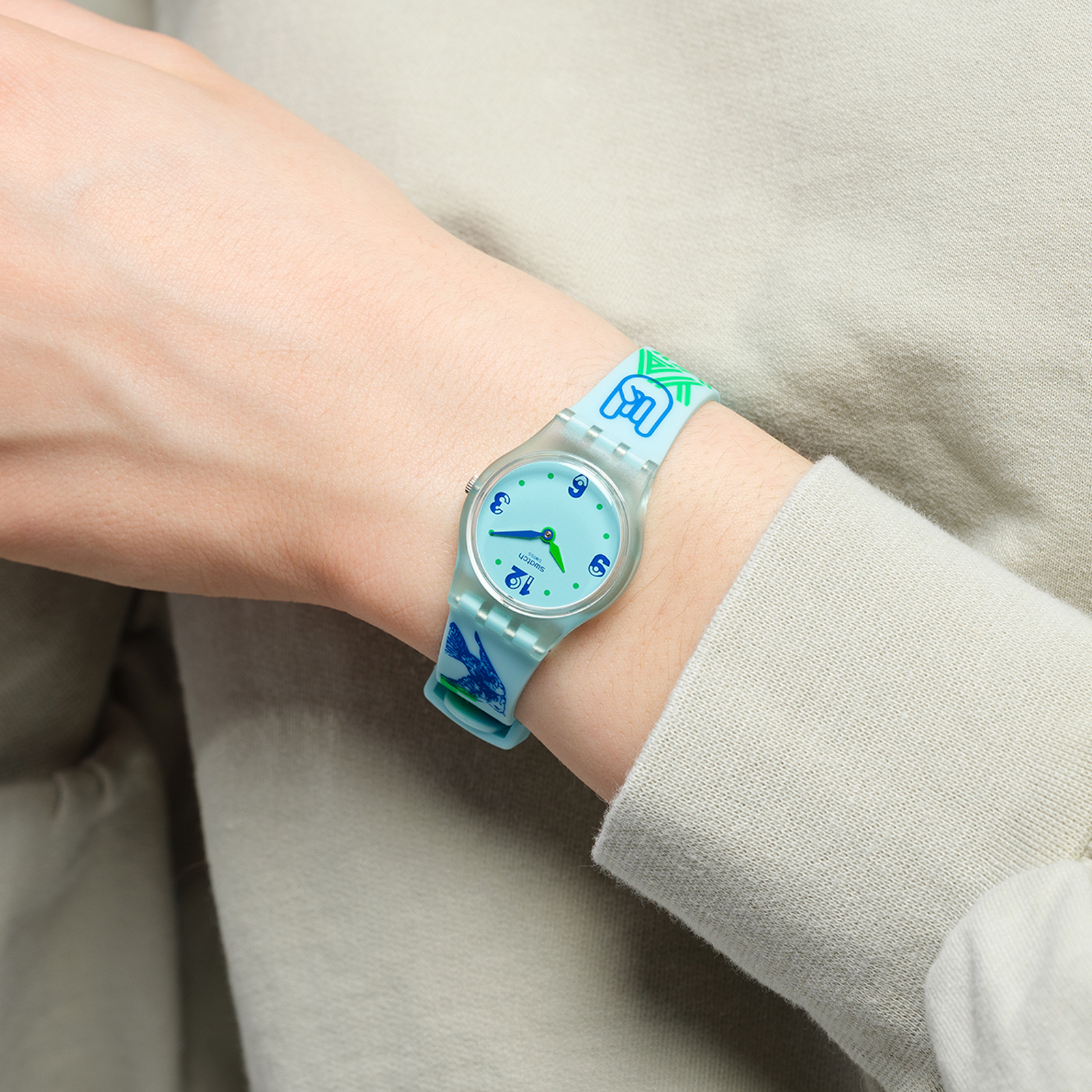 Reloj SWATCH #GREENTOUCHE LN157 Transparente