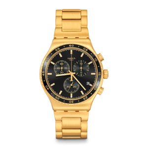Reloj SWATCH IN THE BLACK YVG418G Dorado