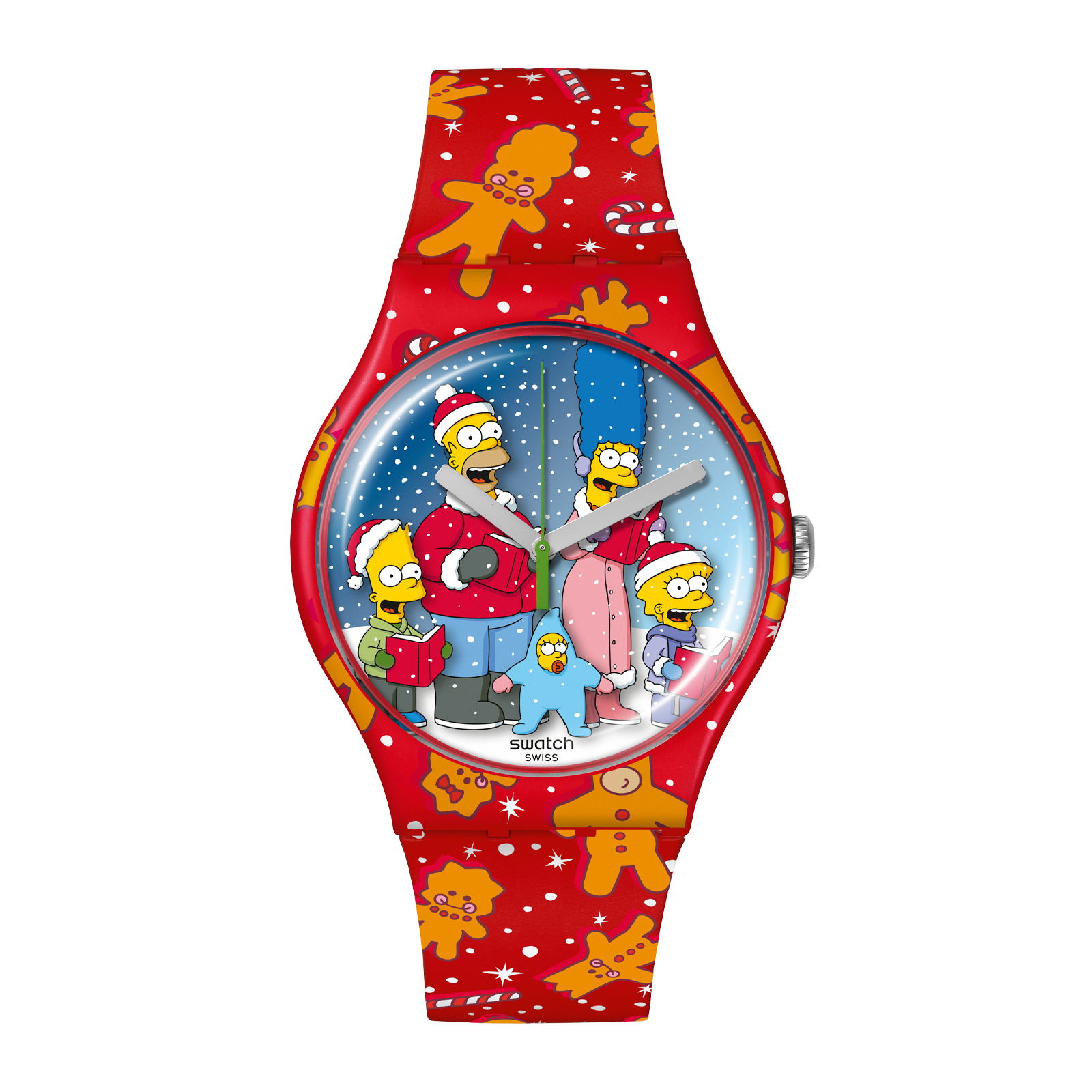 Reloj SWATCH WONDROUS WINTER WONDERLAND SUOZ361 Rojo