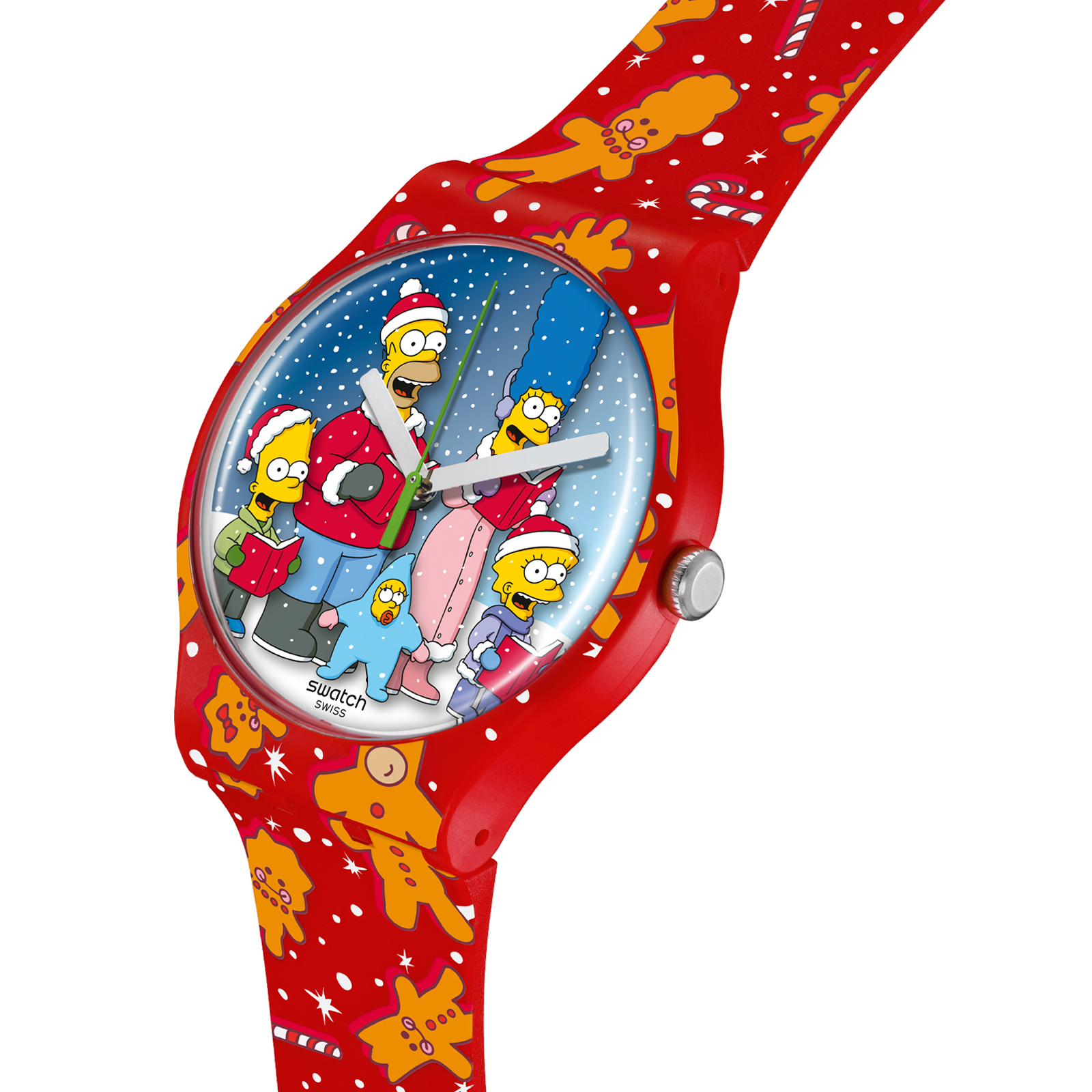 Reloj SWATCH WONDROUS WINTER WONDERLAND SUOZ361 Rojo