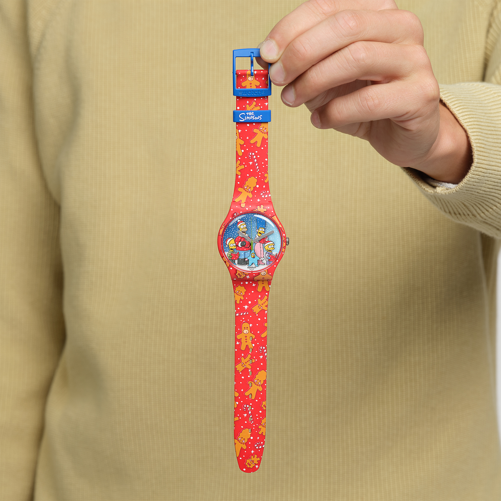 Reloj SWATCH WONDROUS WINTER WONDERLAND SUOZ361 Rojo