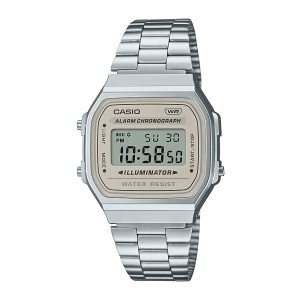 Reloj CASIO A168WA-8A Resina/Cromado Unisex Plateado