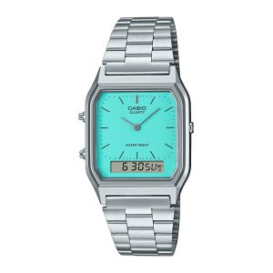 Reloj CASIO AQ-230A-2A2 Resina/Cromado Juvenil Plateado
