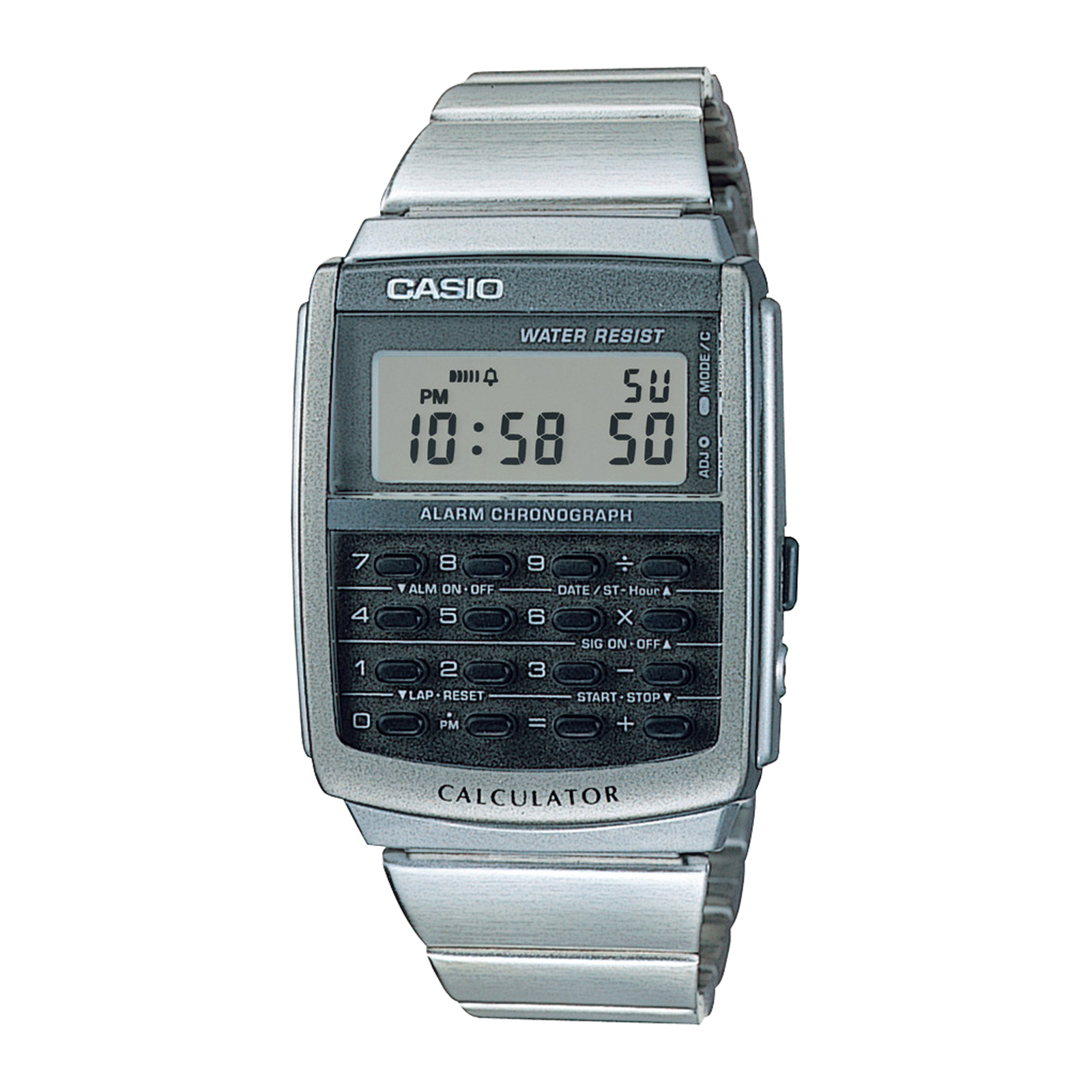Reloj CASIO CA-506-1D Resina Juvenil Plateado