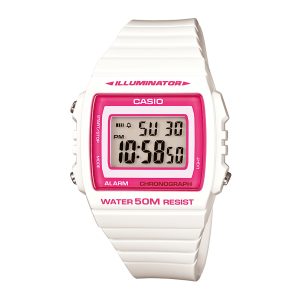 Reloj CASIO W-215H-7A2 Resina Juvenil Blanco