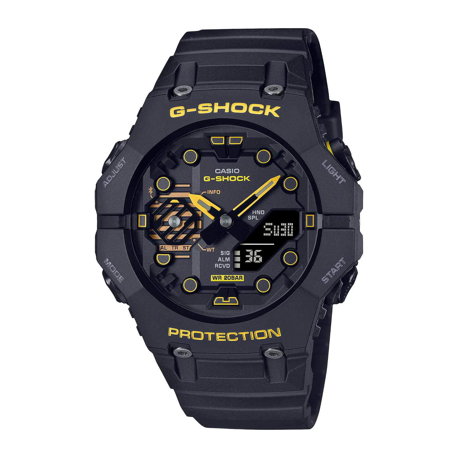 RELOJ G-SHOCK NEGRO VERDE, DEPORTIVO HOMBRE