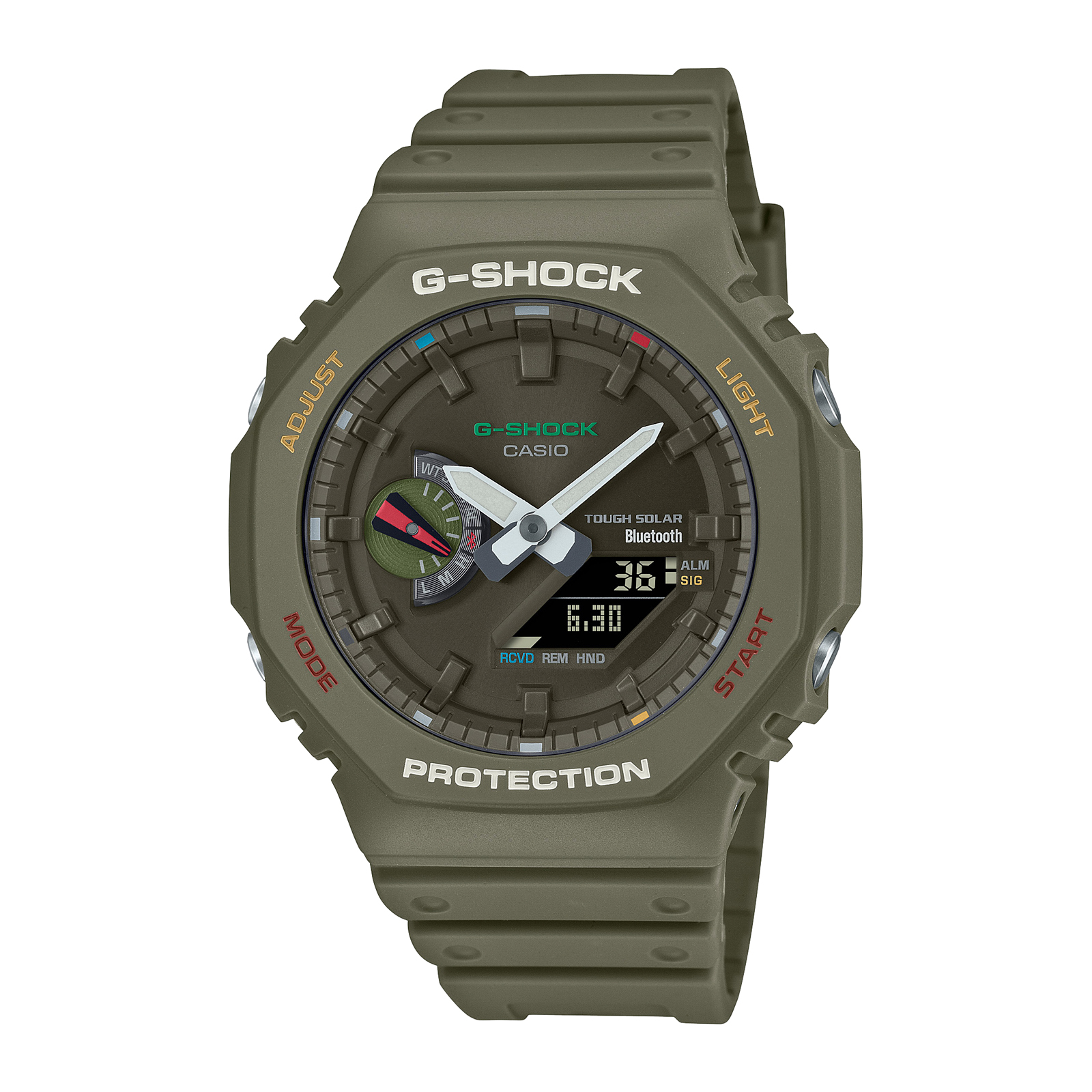 Reloj G-SHOCK GA-B2100FC-3A Carbono/Resina Hombre Verde