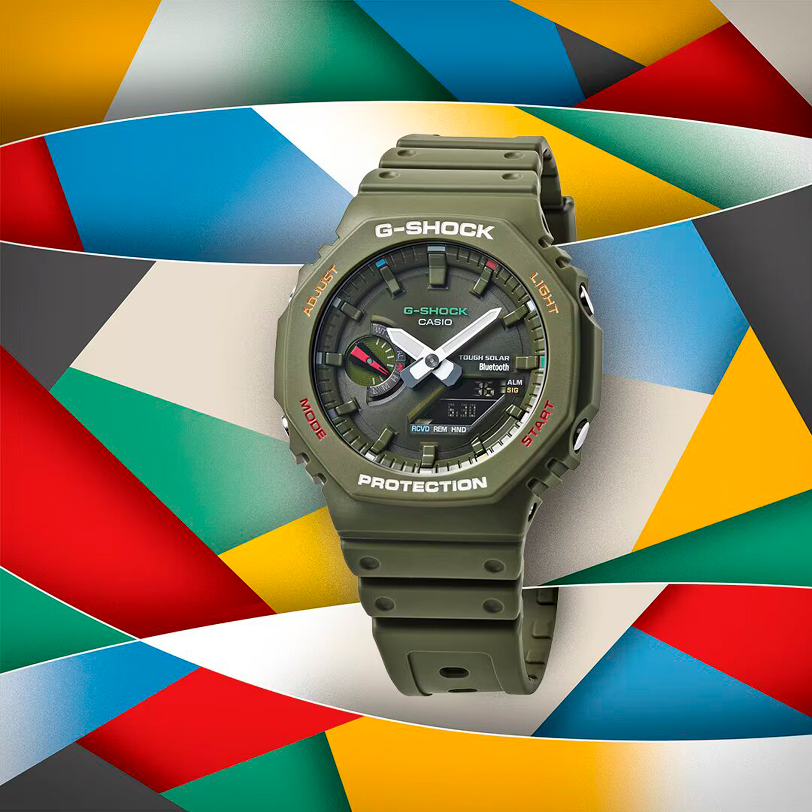 Reloj G-SHOCK GA-B2100FC-3A Carbono/Resina Hombre Verde