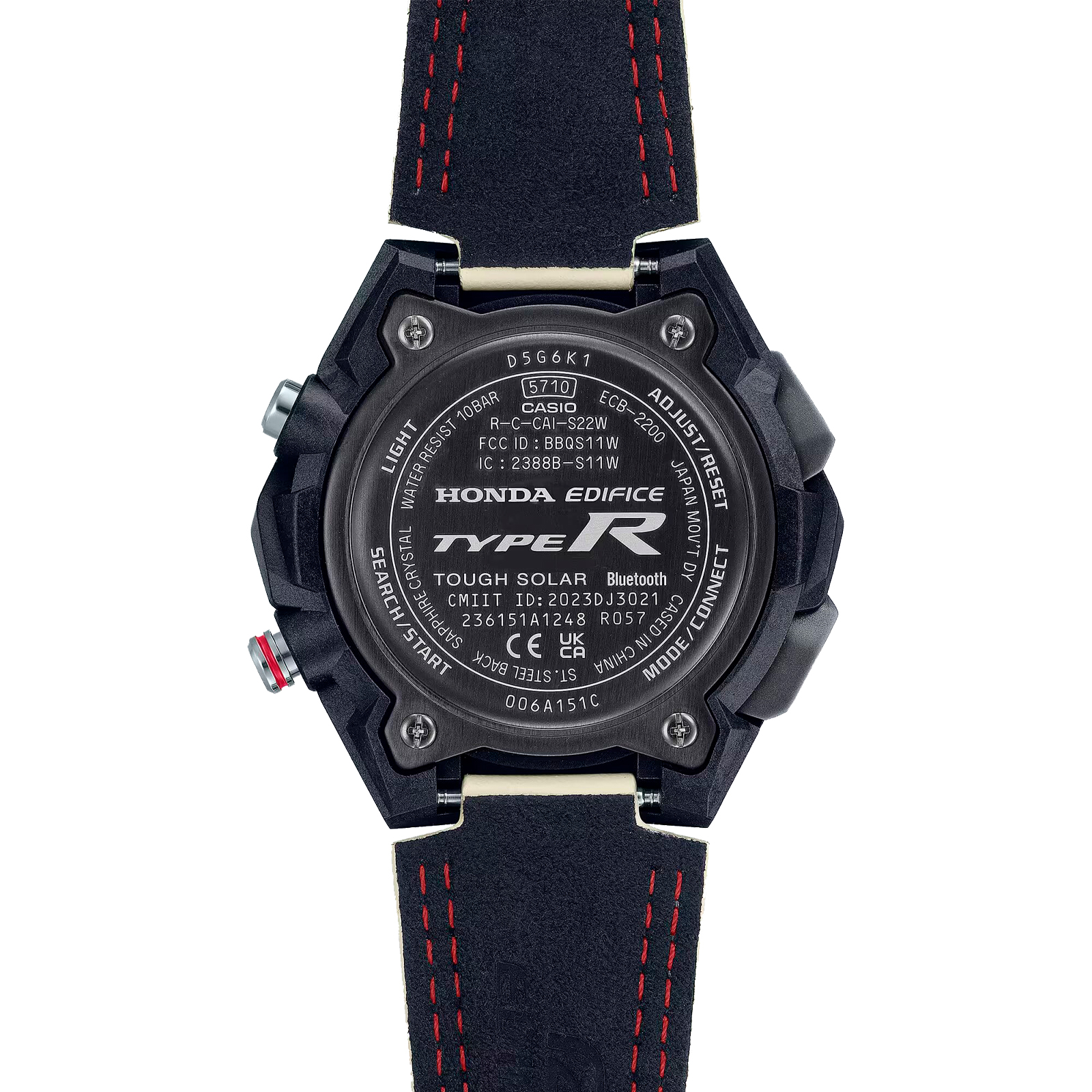 Reloj EDIFICE ECB-2200HTR-1A Carbono/Acero Hombre Negro