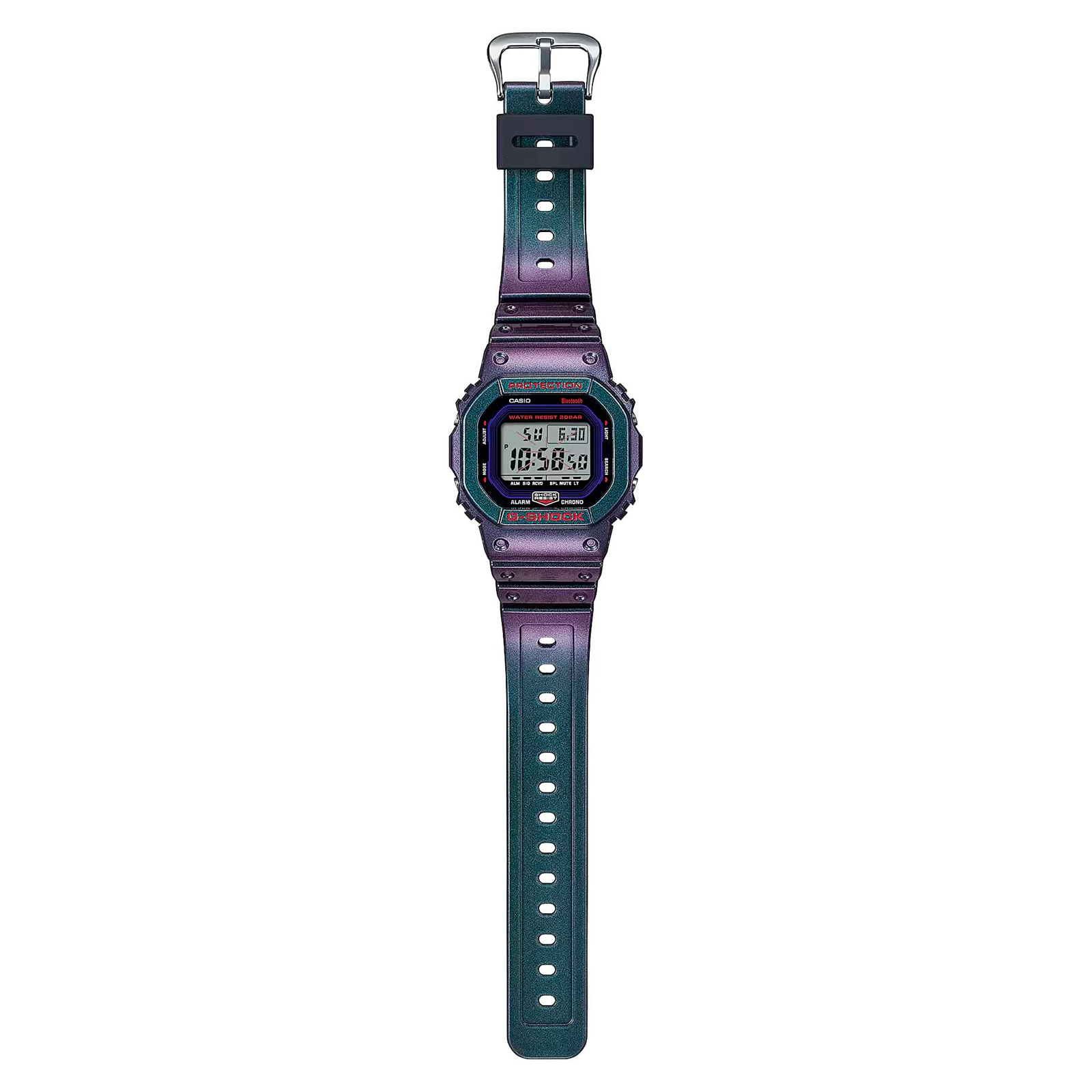 Reloj G-SHOCK DW-B5600AH-6D Resina Hombre Purpura/Verde