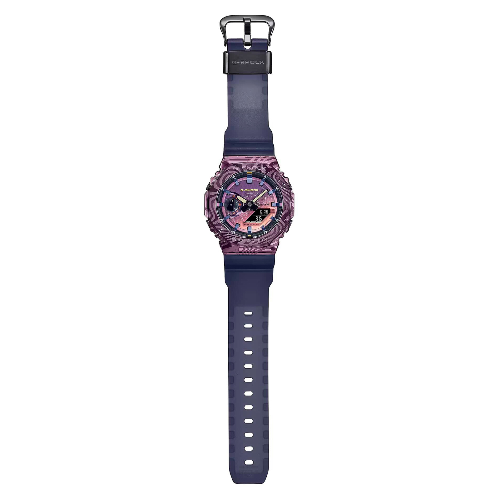 Reloj G-SHOCK GM-2100MWG-1A Resina/Acero Hombre Negro/Purpura