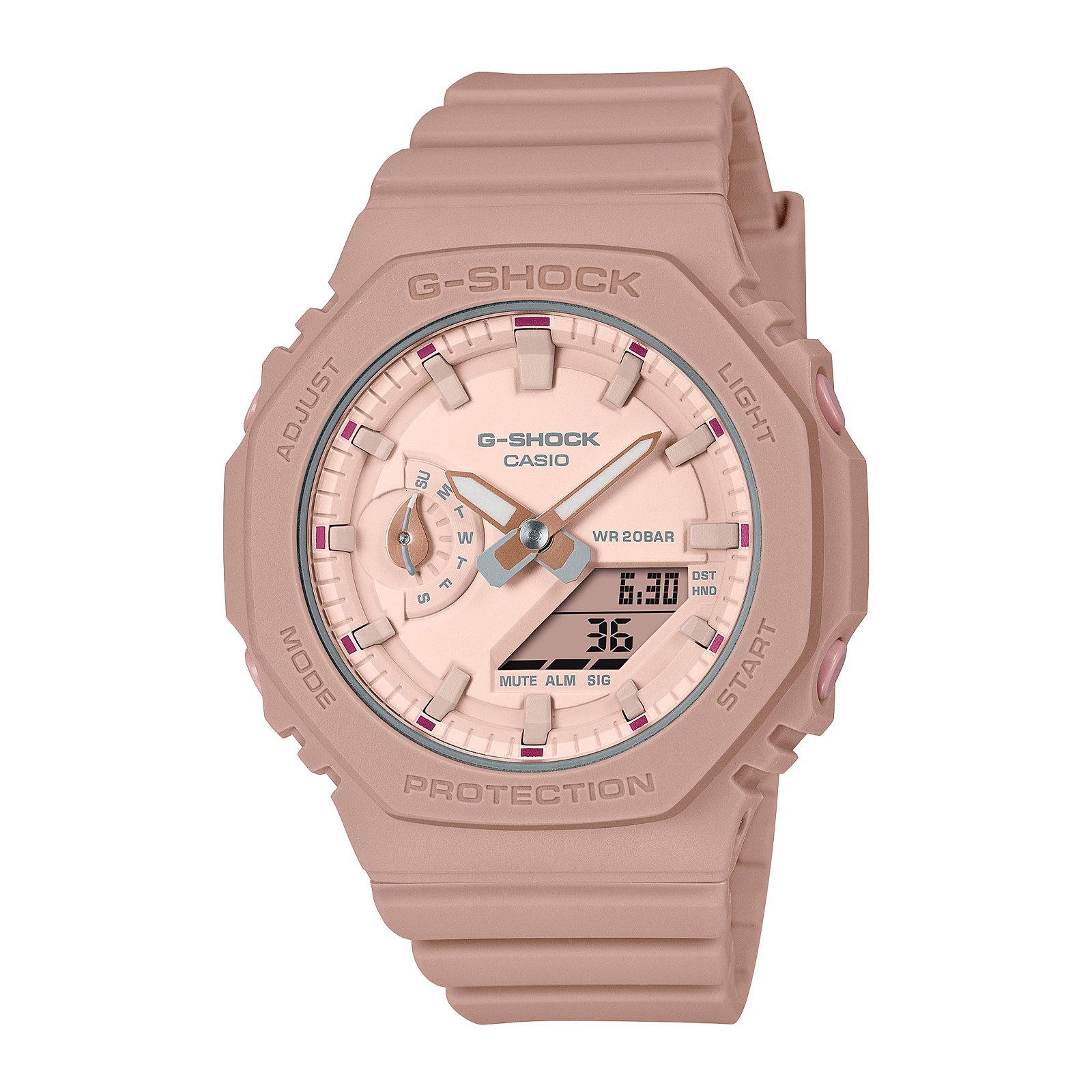 Reloj G-SHOCK GMA-S2100NC-4A2 Carbono/Resina Mujer Marron