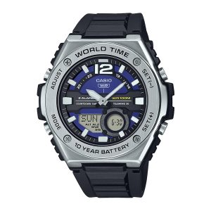Reloj CASIO MWQ-100-2A Resina/Acero Hombre Negro/Plateado