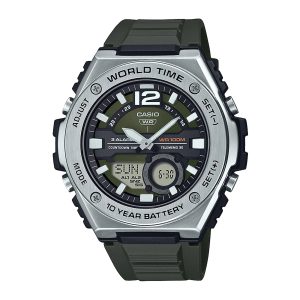 Reloj CASIO MWQ-100-3A Resina/Acero Hombre Negro/Plateado