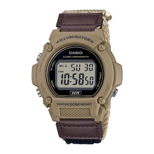 Reloj CASIO W-219HB-5A Resina Hombre Marron