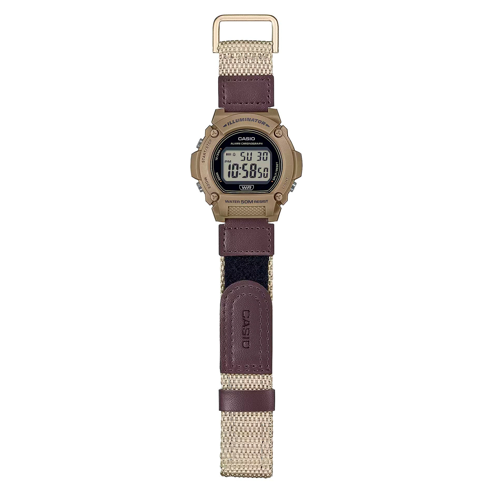 Reloj CASIO W-219HB-5A Resina Hombre Marron