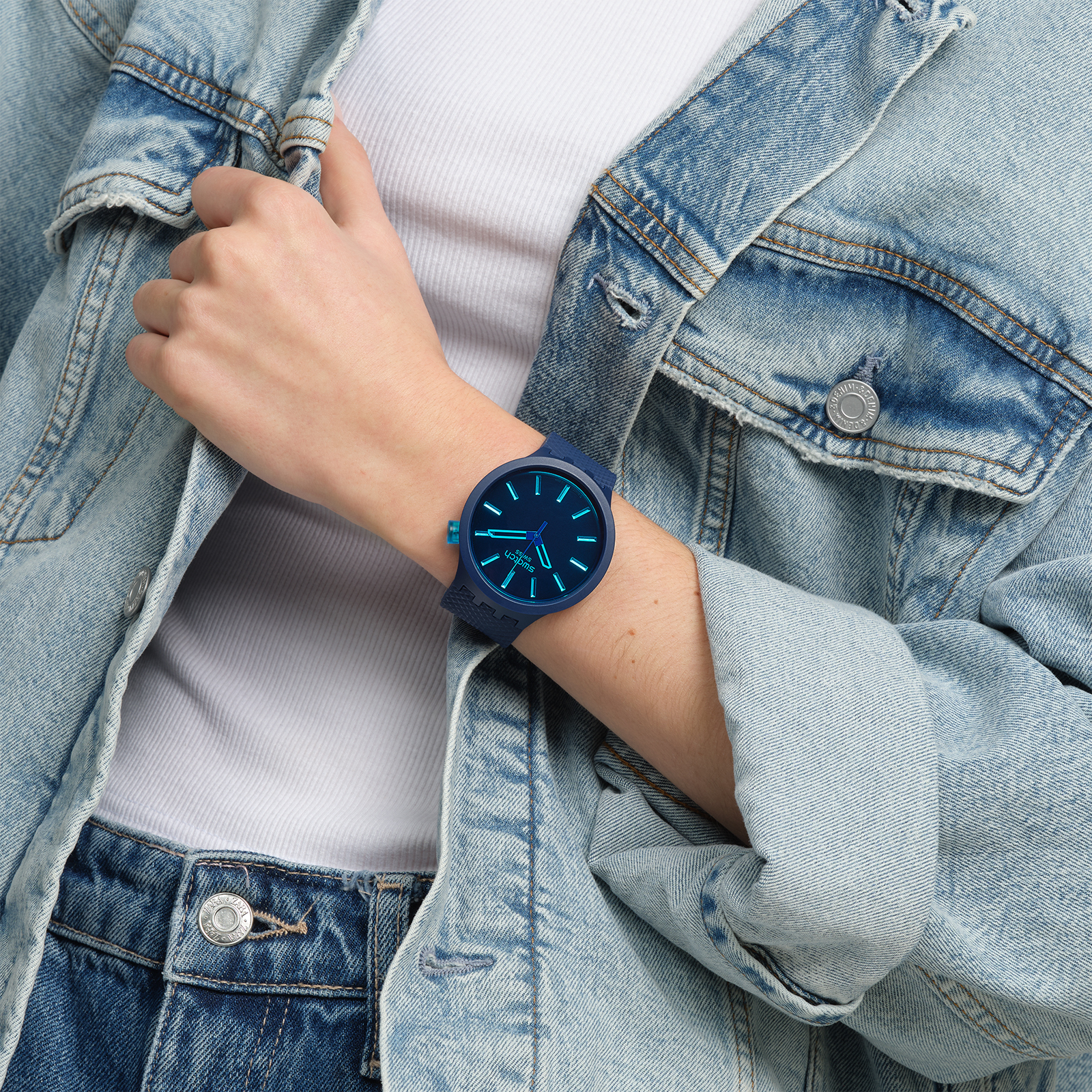 Reloj SWATCH INDIGO GLOW SB05N113 Azul