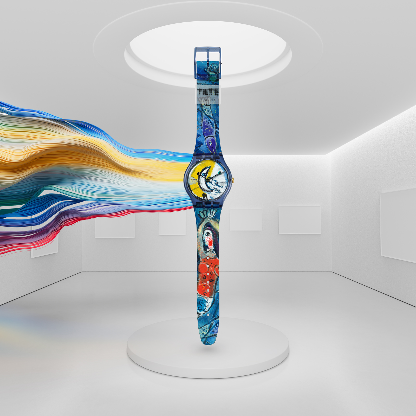 Reloj SWATCH CHAGALL’S BLUE CIRCUS SUOZ365 Azul