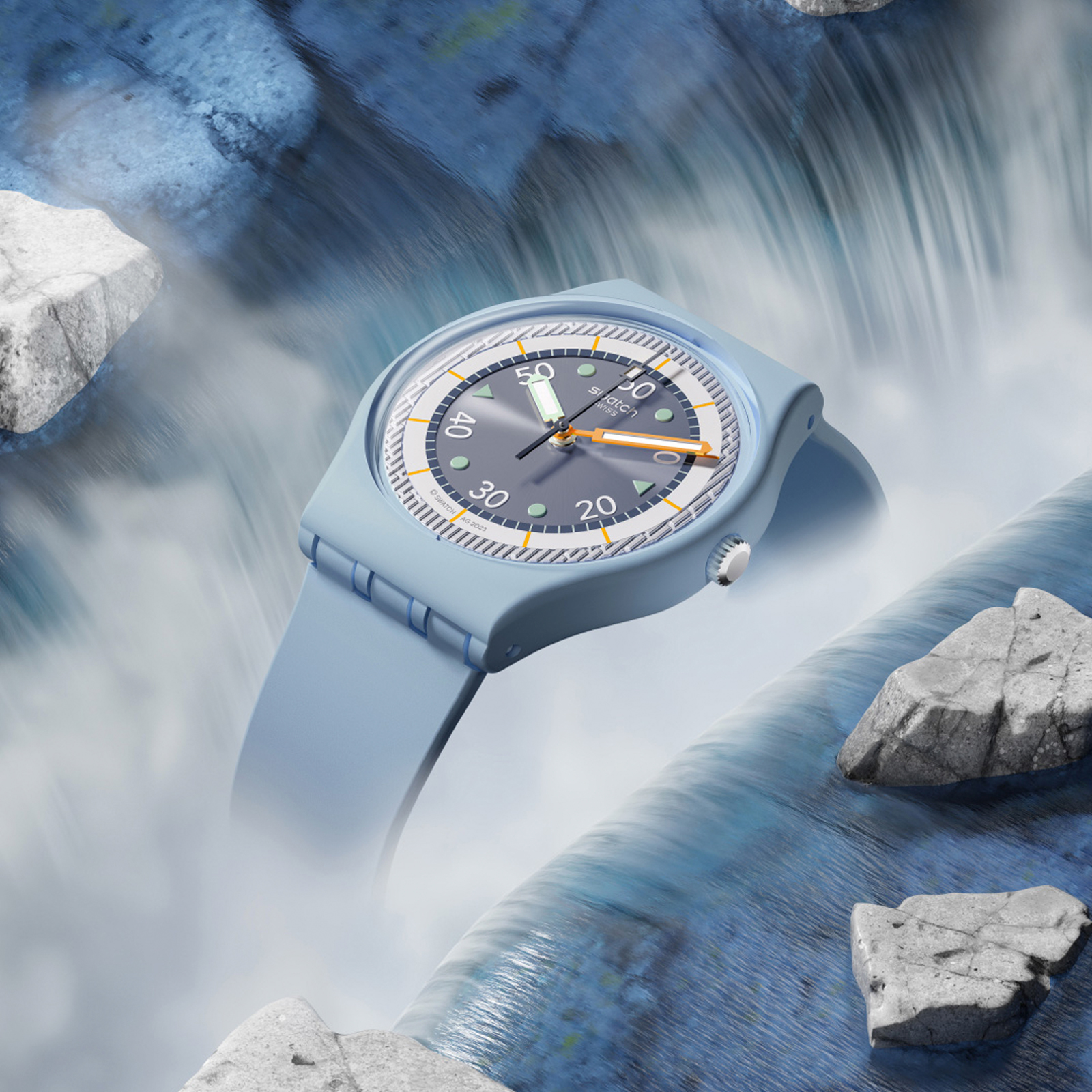 Reloj SWATCH FROZEN WATERFALL SO31L100 Azul