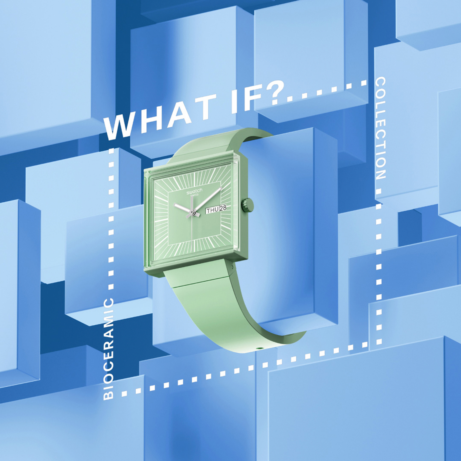 Reloj SWATCH WHAT IF…MINT? SO34G701 Verde