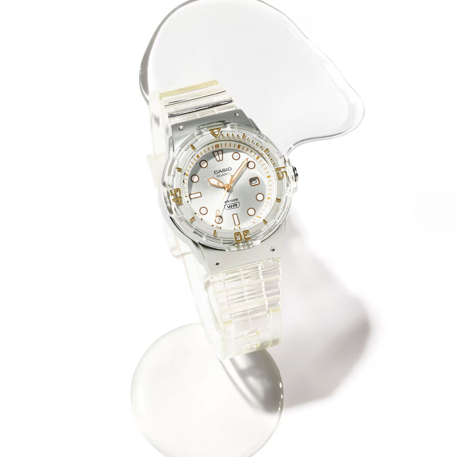 Reloj CASIO LRW-200HS-7E Resina Juvenil Transparente