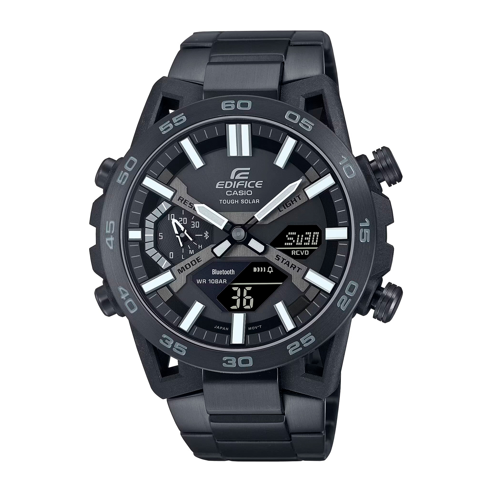 Reloj EDIFICE ECB-2000DC-1B Carbono/Acero Hombre Negro