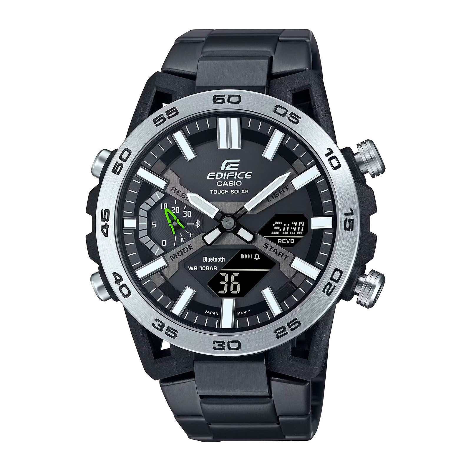 Reloj EDIFICE ECB-2000DD-1A Carbono/Acero Hombre Negro