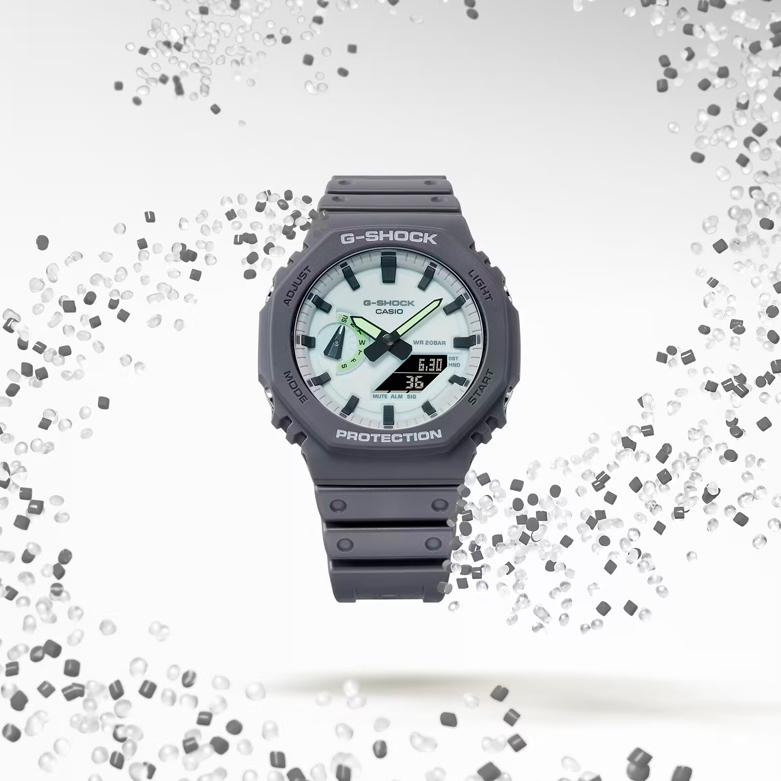 Reloj G-SHOCK GA-2100HD-8A Carbono/Acero Hombre Gris