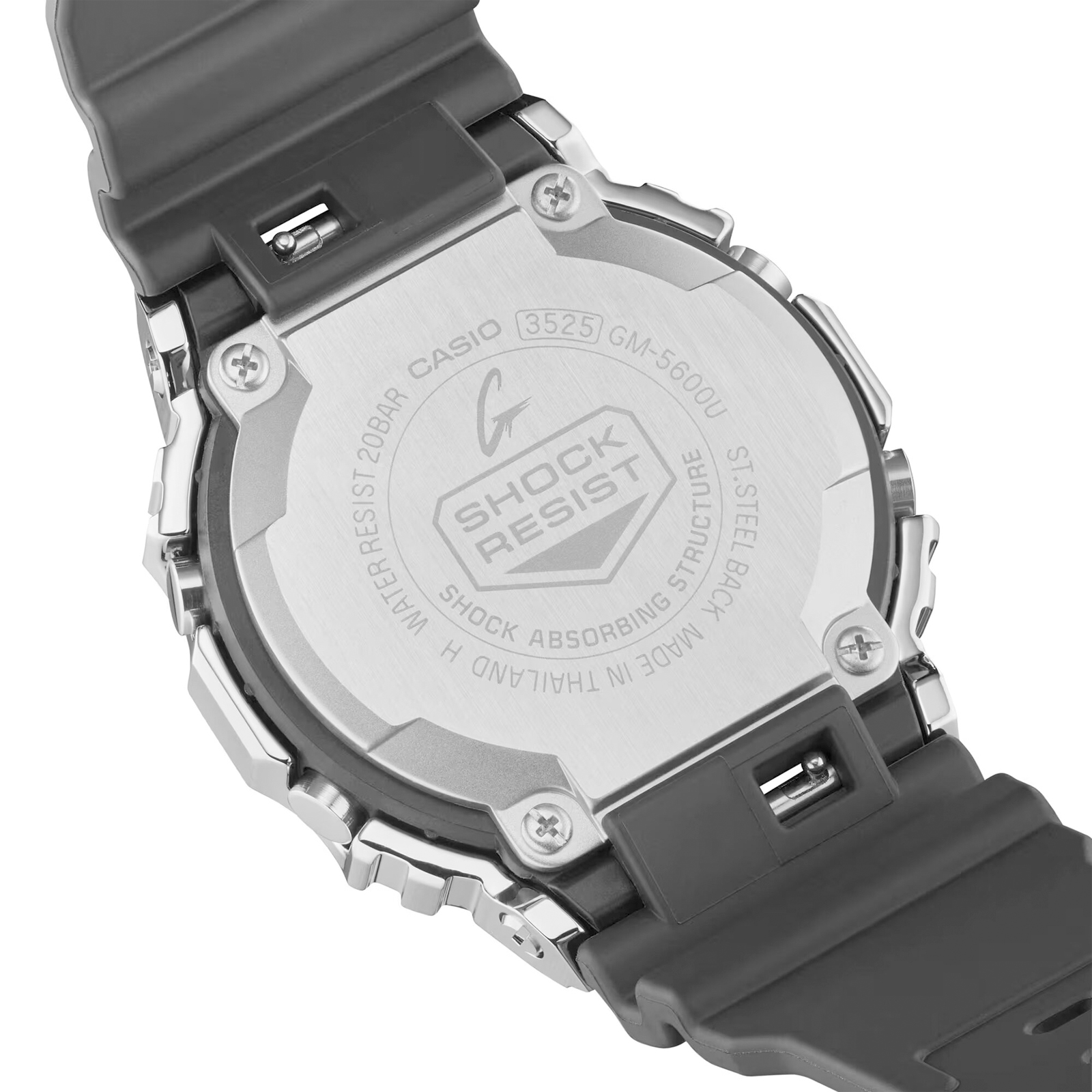 Reloj G-SHOCK GM-5600U-1D Resina/Acero Hombre Plateado