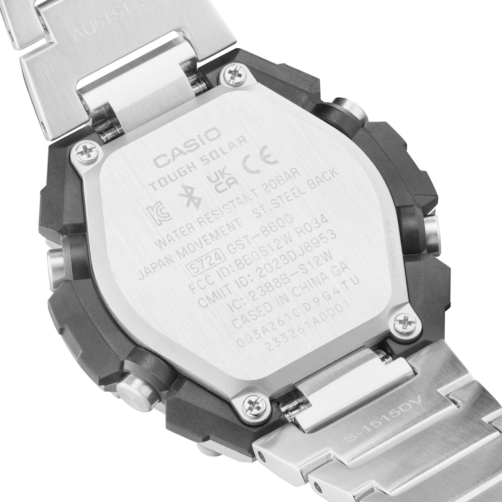 Reloj G-SHOCK GST-B600D-1A Resina/Acero Hombre Plateado