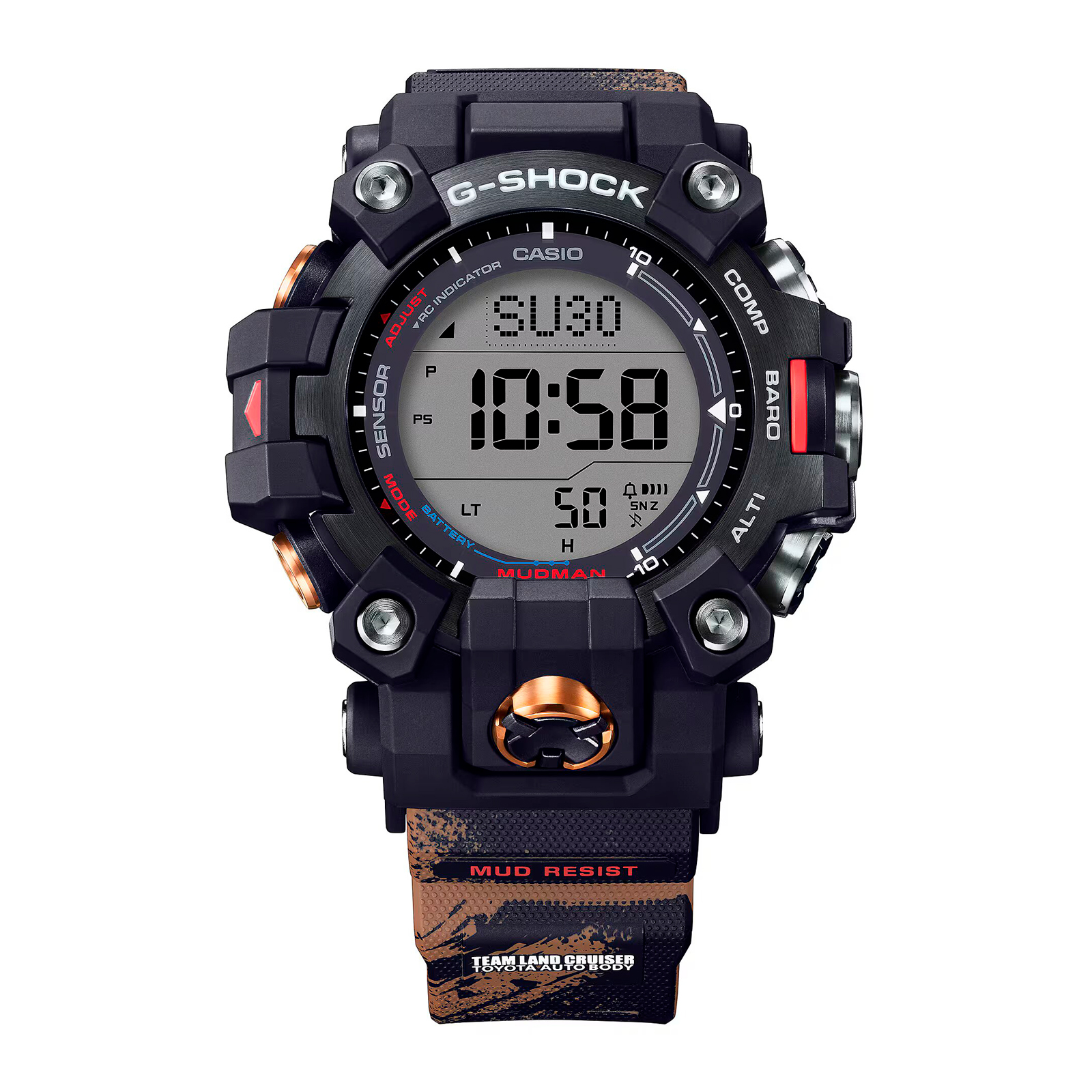 Reloj G-SHOCK GW-9500TLC-1D Resina/Acero Hombre Negro