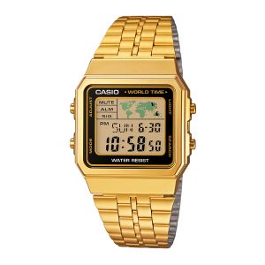 Reloj CASIO A500WGA-1D Resina Unisex Dorado