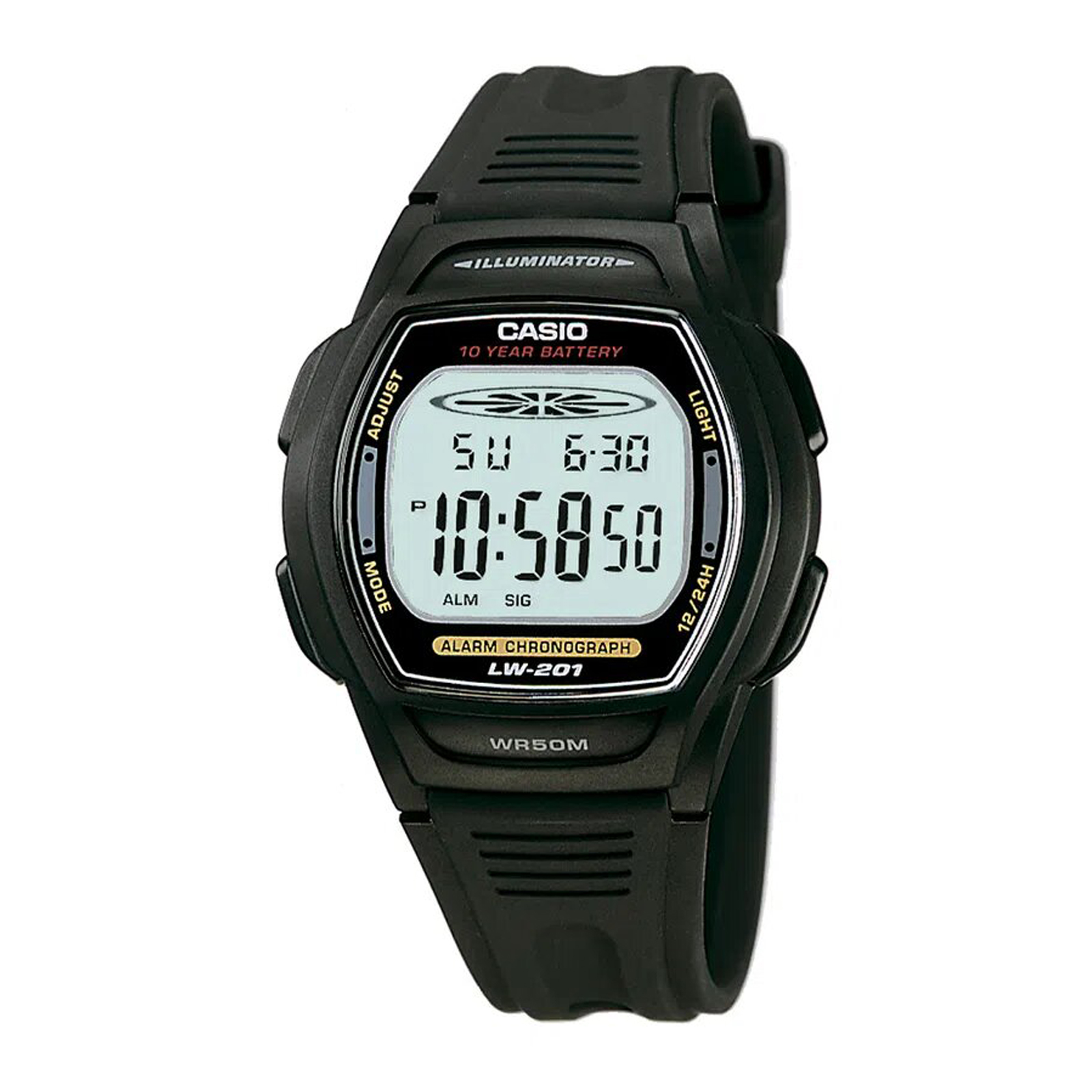 Reloj CASIO LW-201-1A Resina Mujer Negro