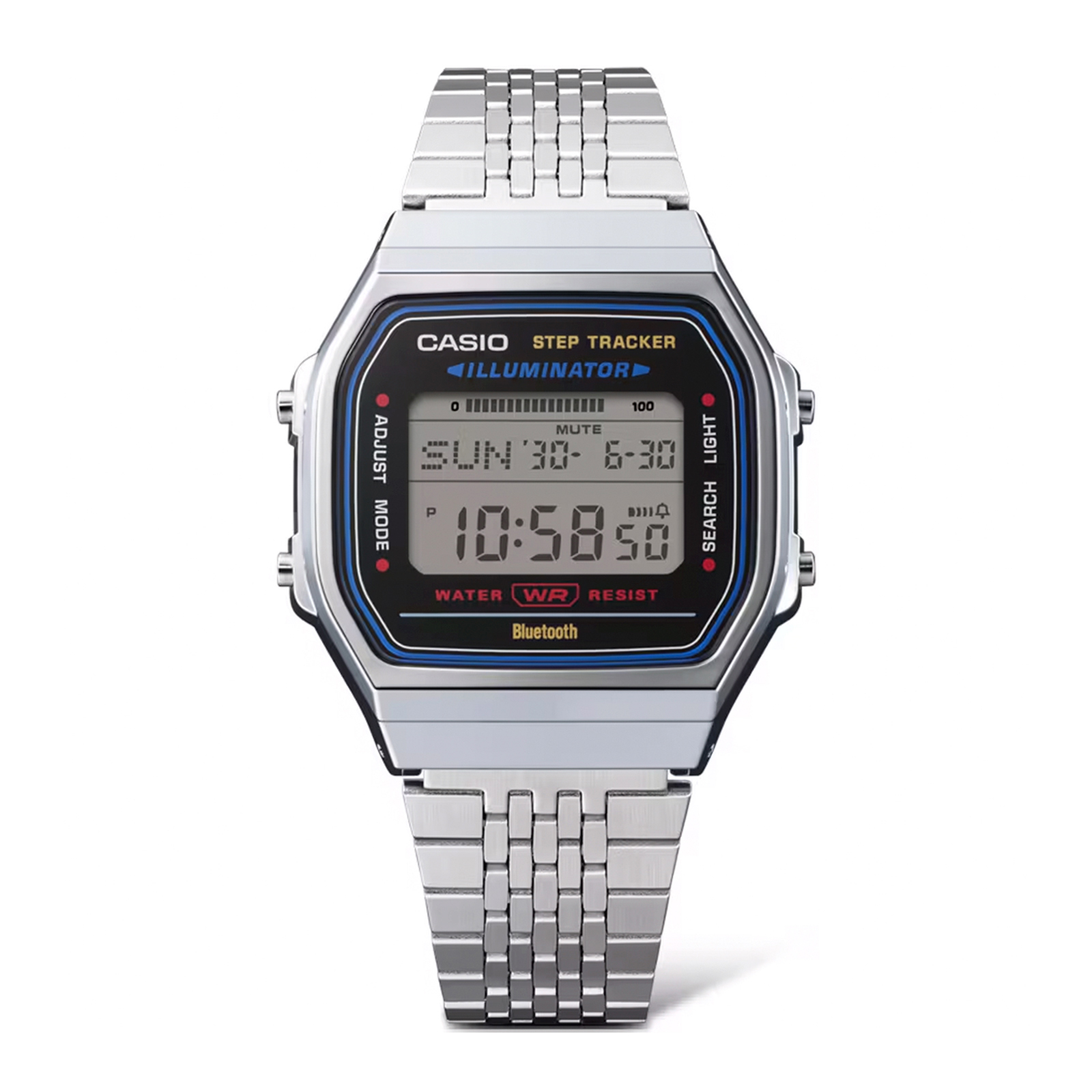 Reloj CASIO ABL-100WE-1A Resina/Cromado Juvenil Plateado