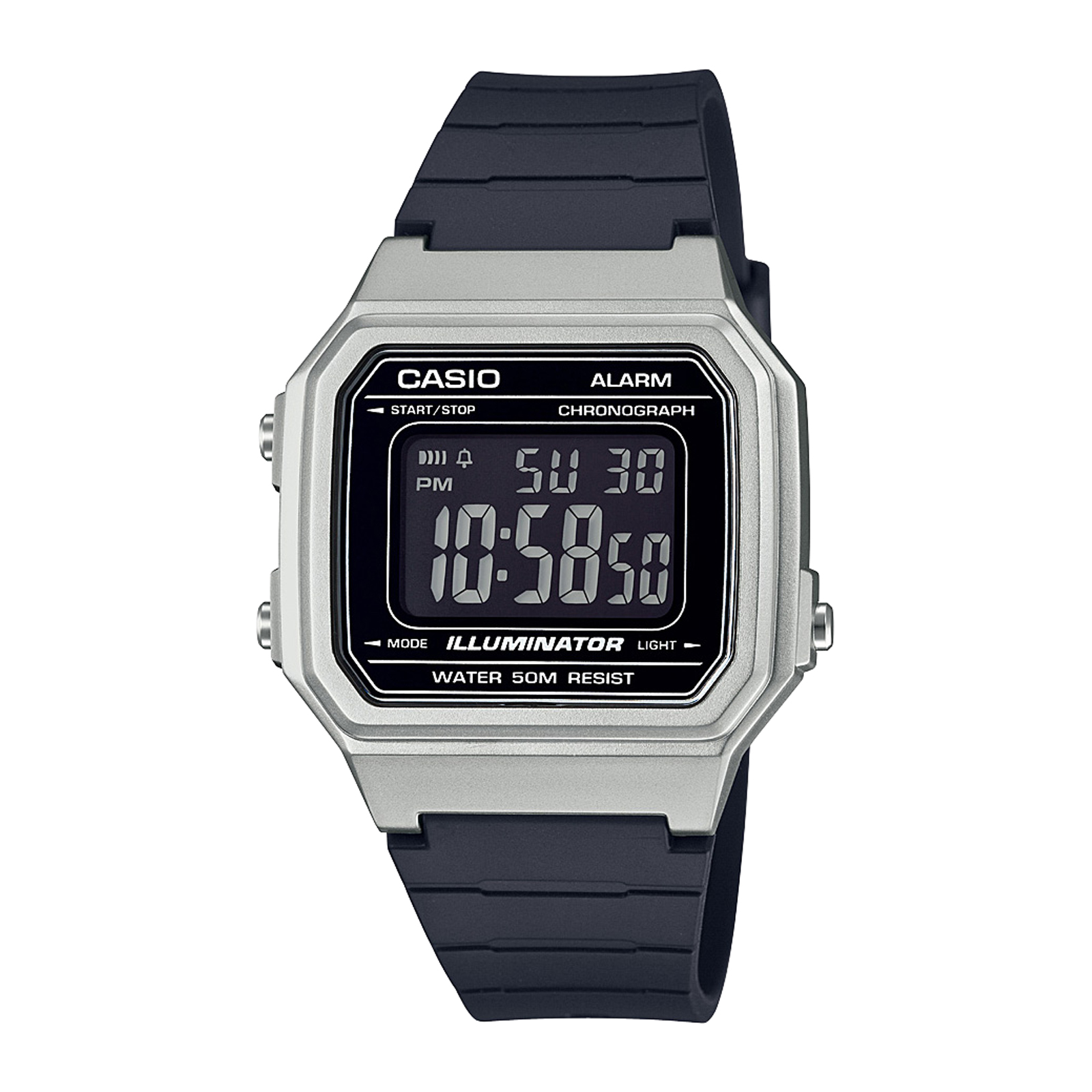 Reloj CASIO W-217HM-7B Resina Hombre Plateado